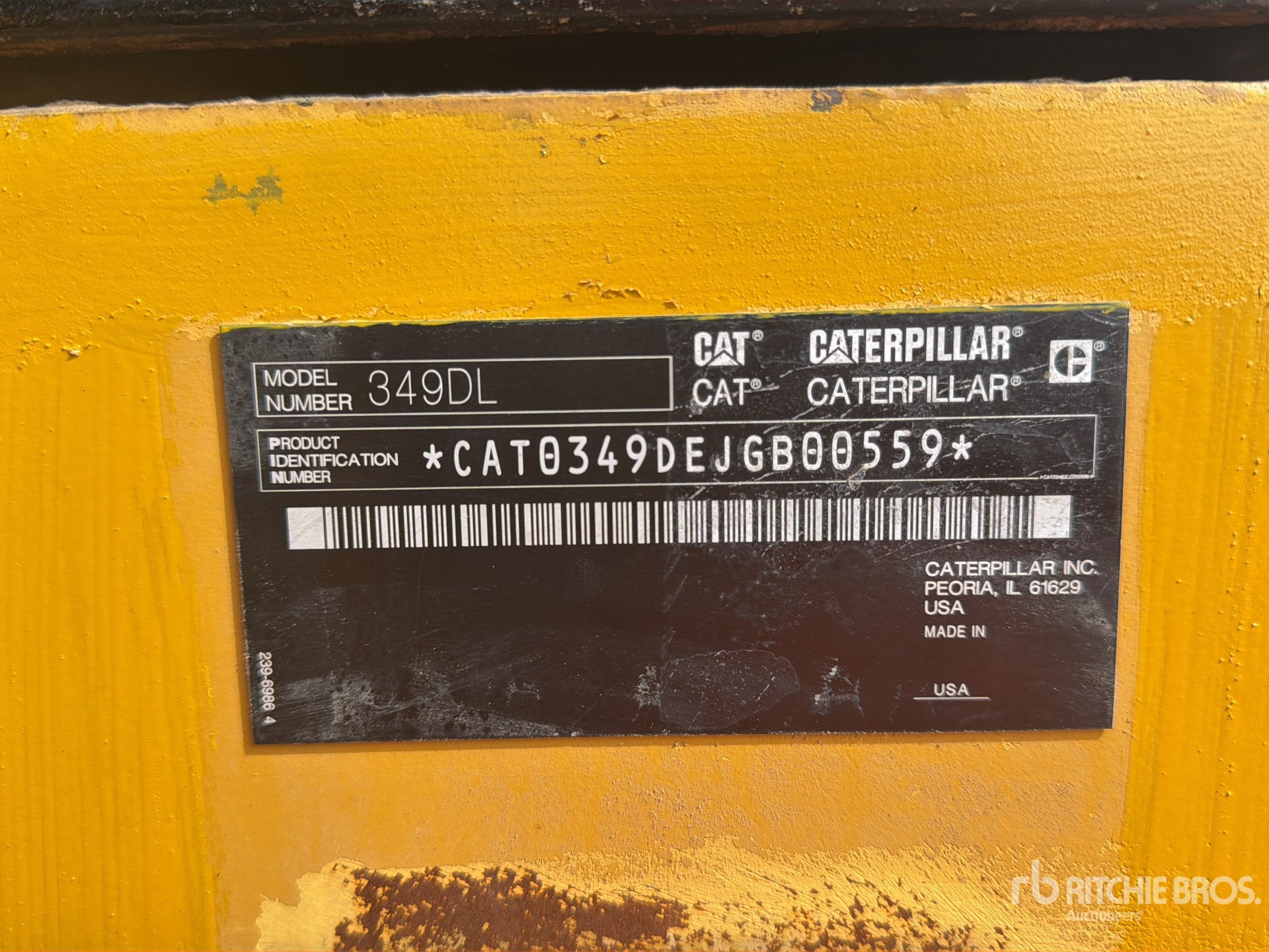 2012 Caterpillar 349D L