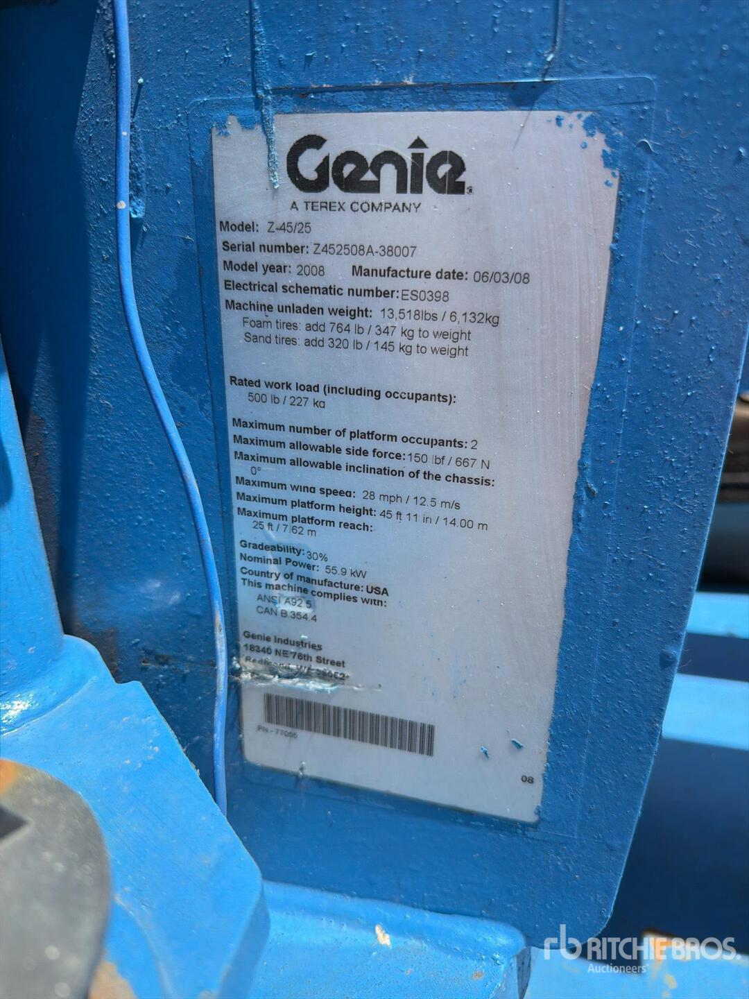 2008 Genie Z45/25JRT