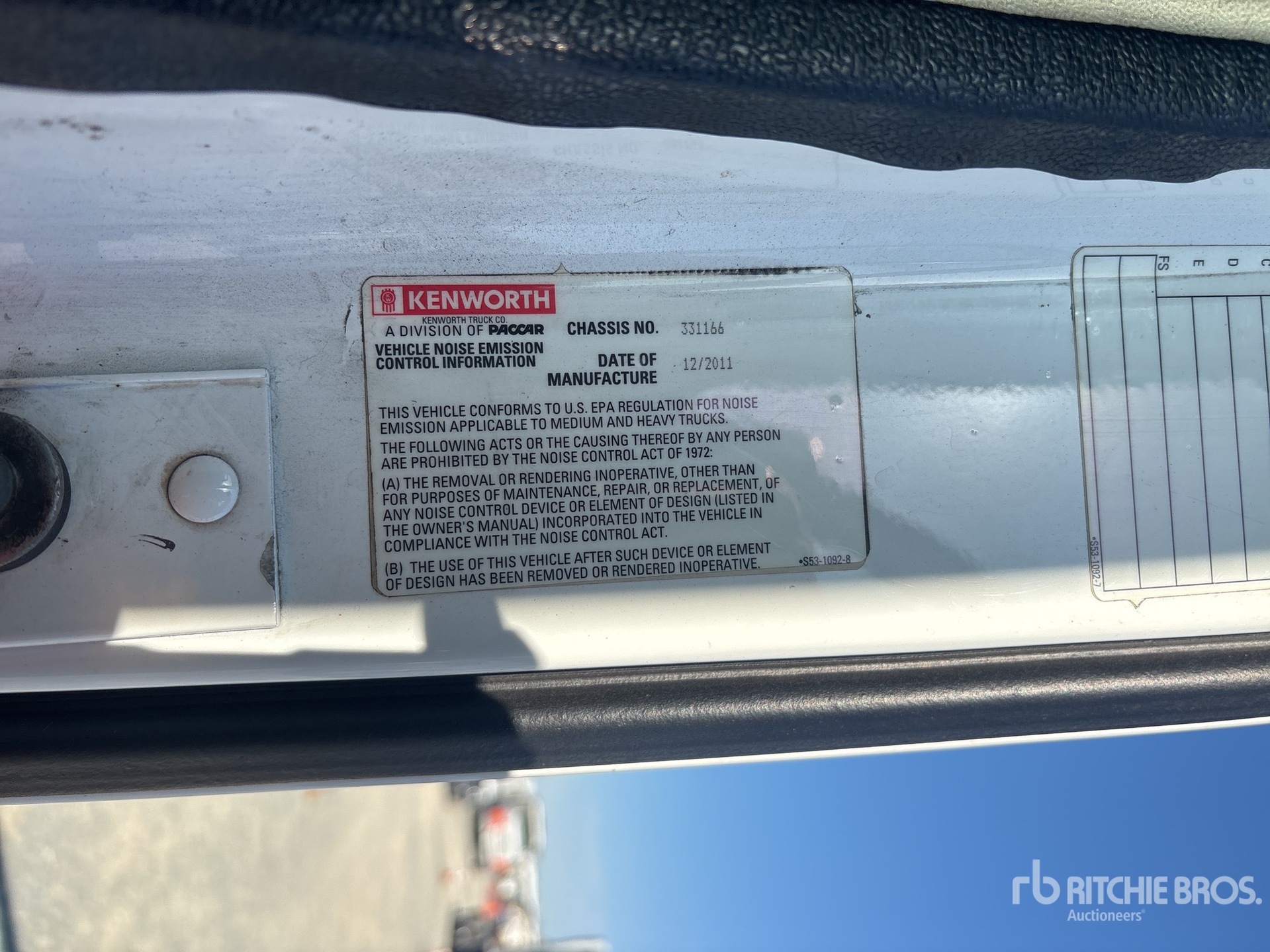 2012 Kenworth T700