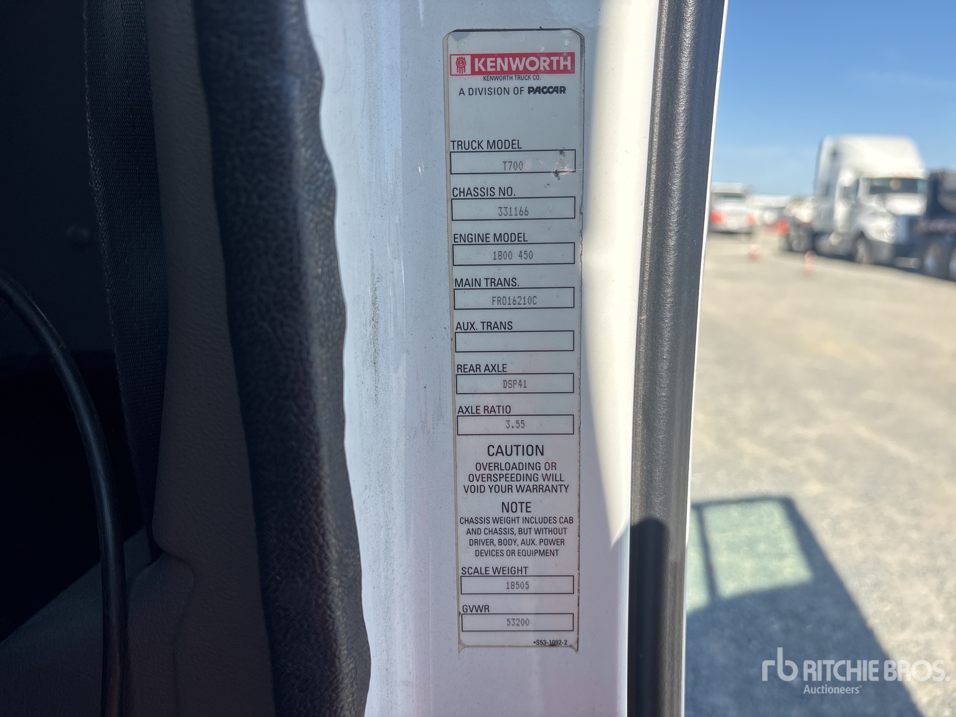 2012 Kenworth T700