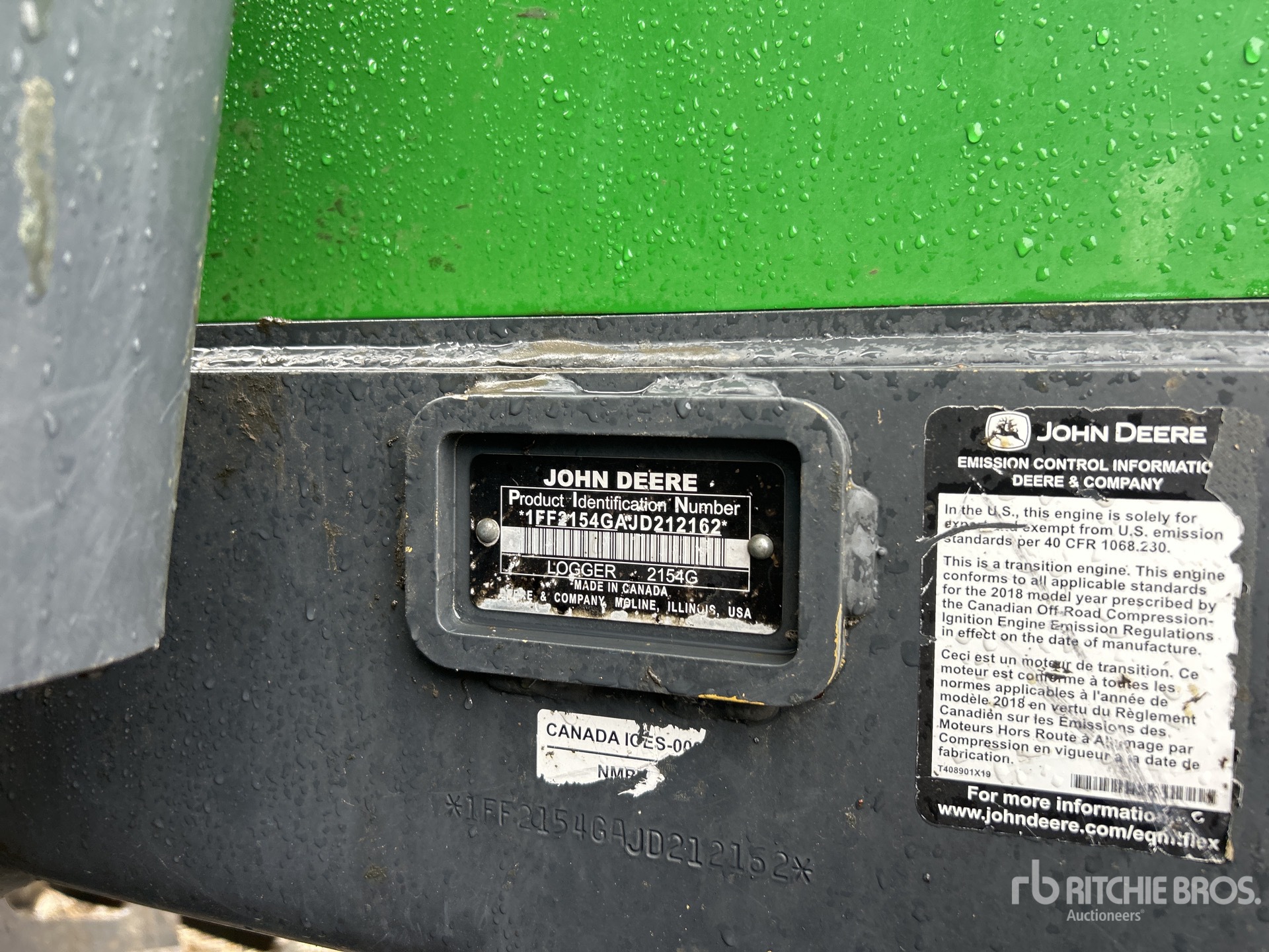 2018 John Deere 2154G