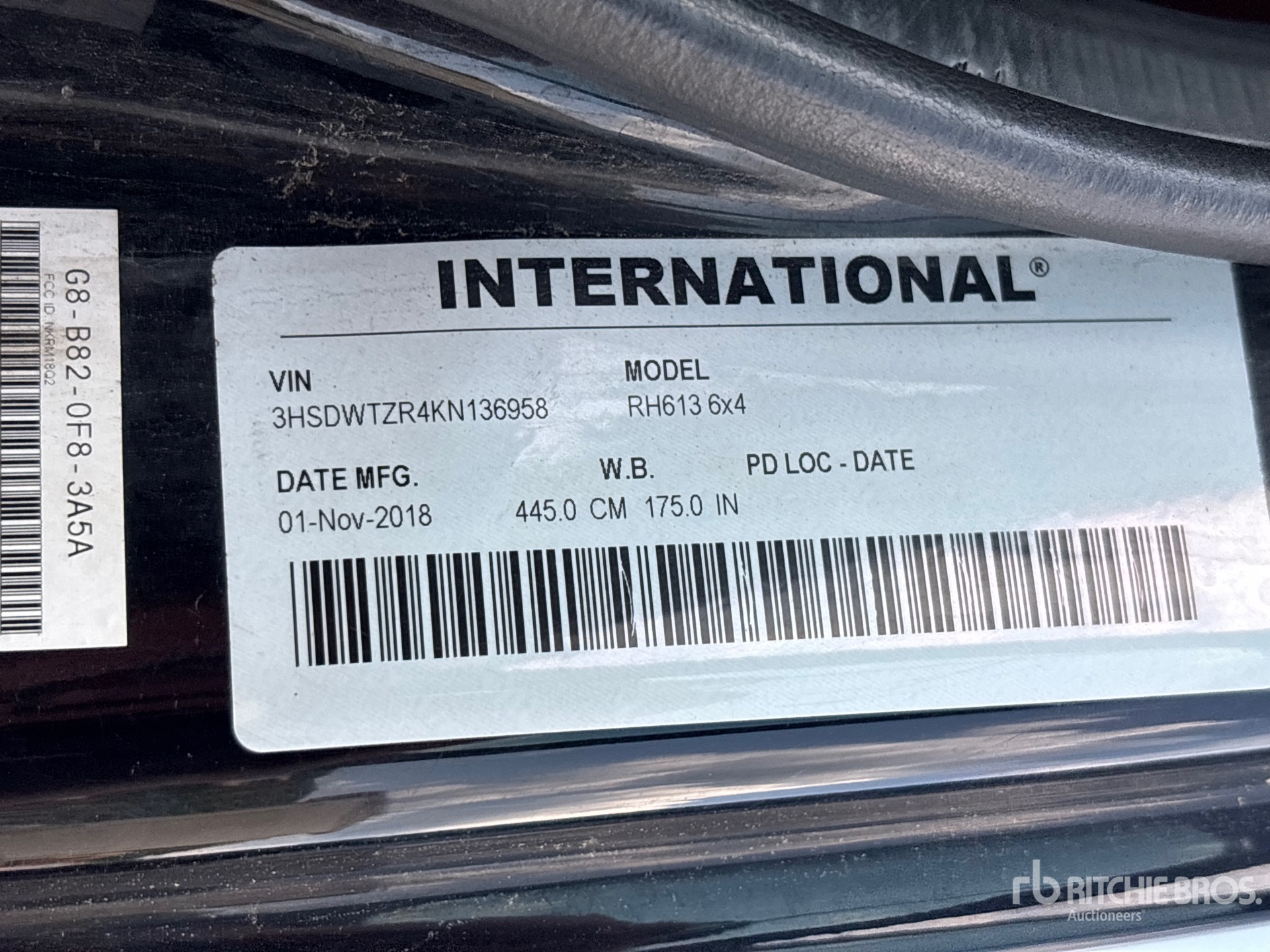 2019 International RH613
