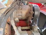 Engine with A/C Compressor