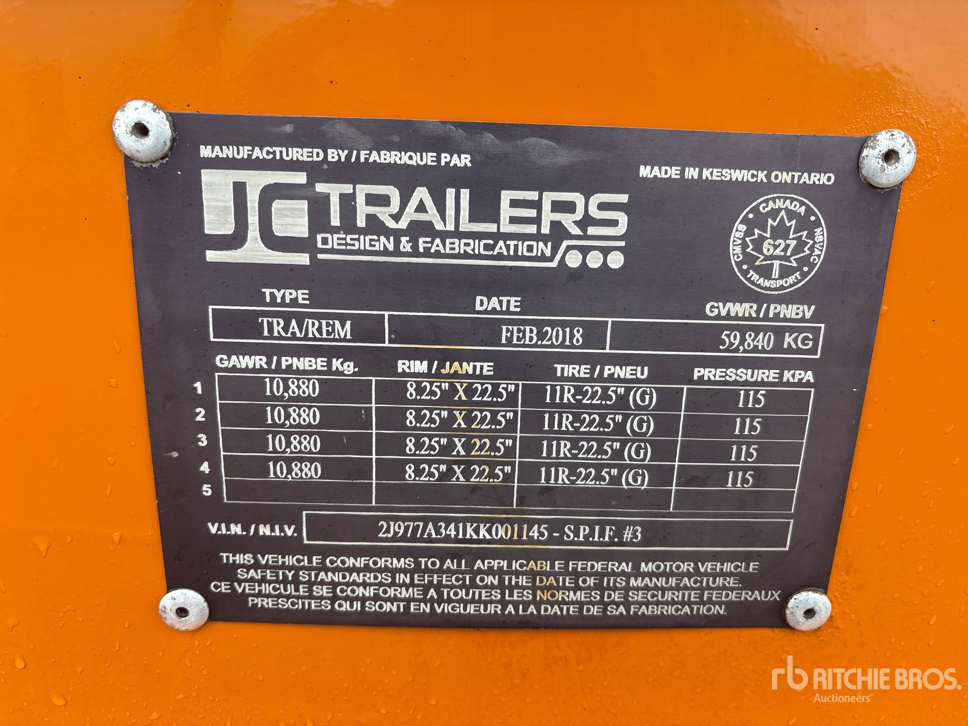 2019 J C Trailers 45 FT QUAD/A