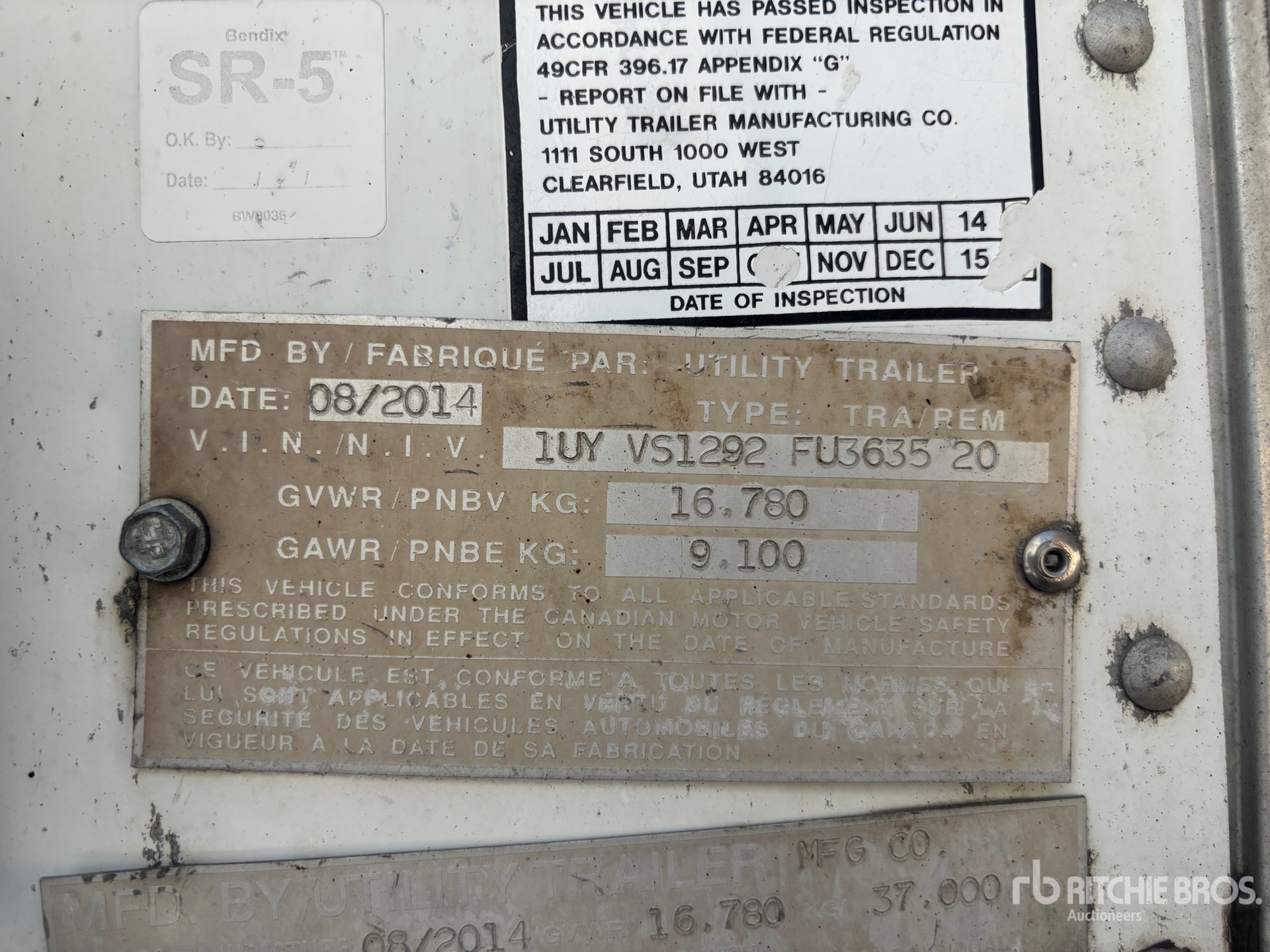 2015 Utility VS1RA