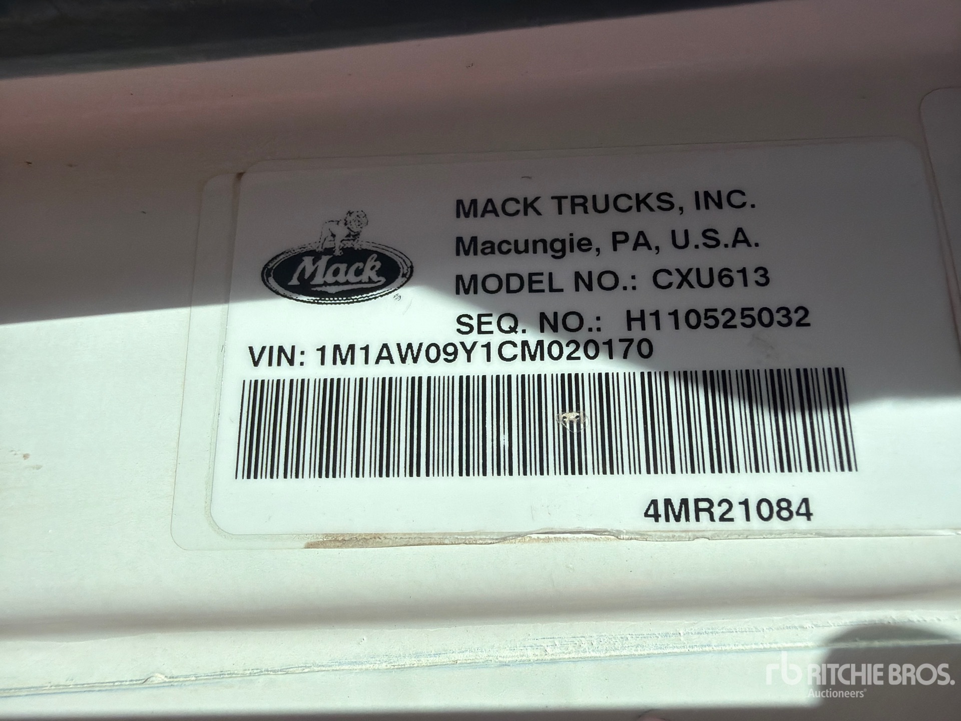 2012 Mack CXU613