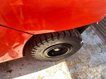 Chassis Lift with Left Rear Tire