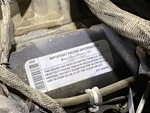 Engine with Emission Certification Label