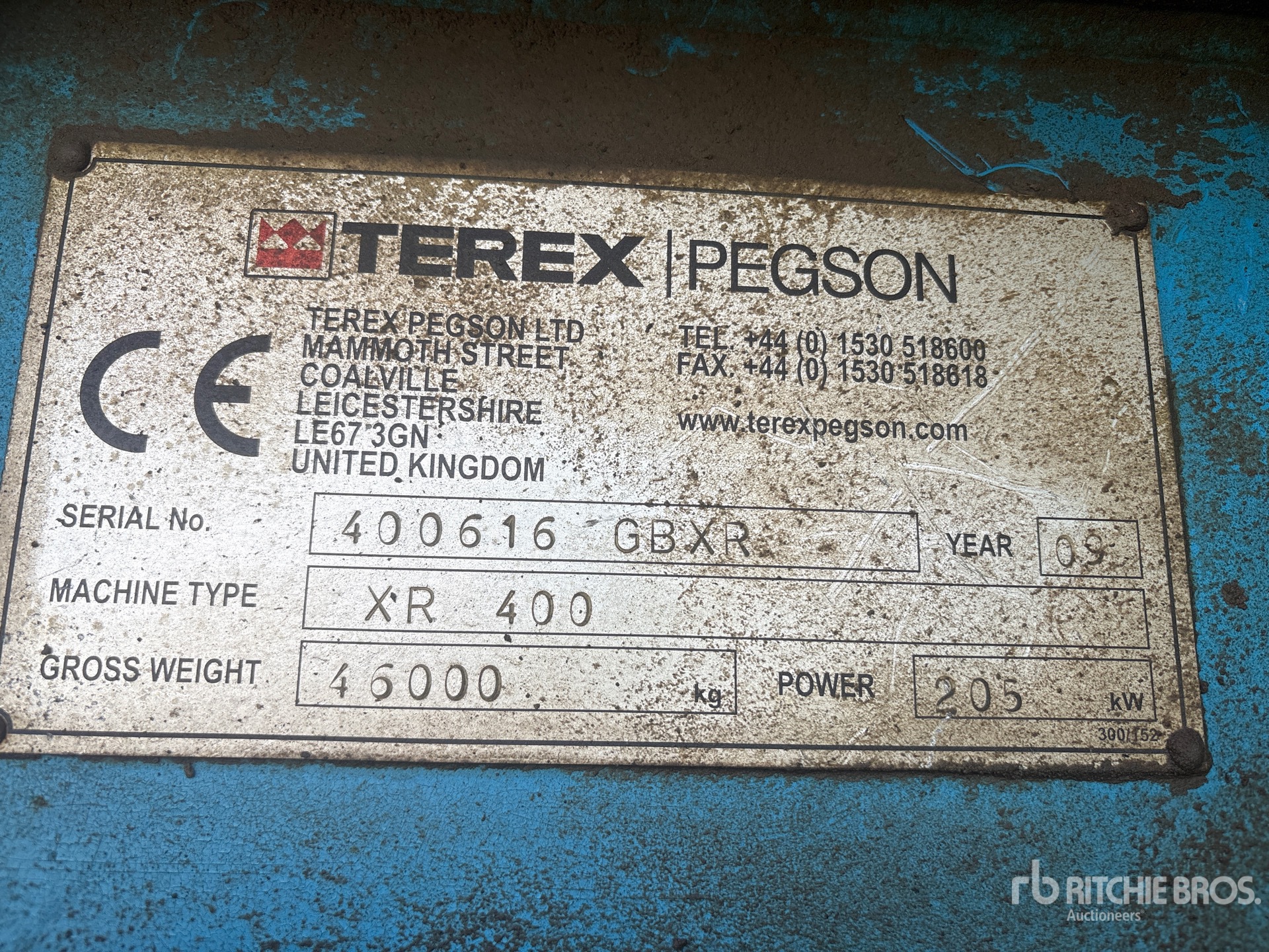 2009 Terex PEGSON XR400
