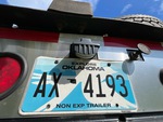 Trailer Chassis with License Plate Light Functional