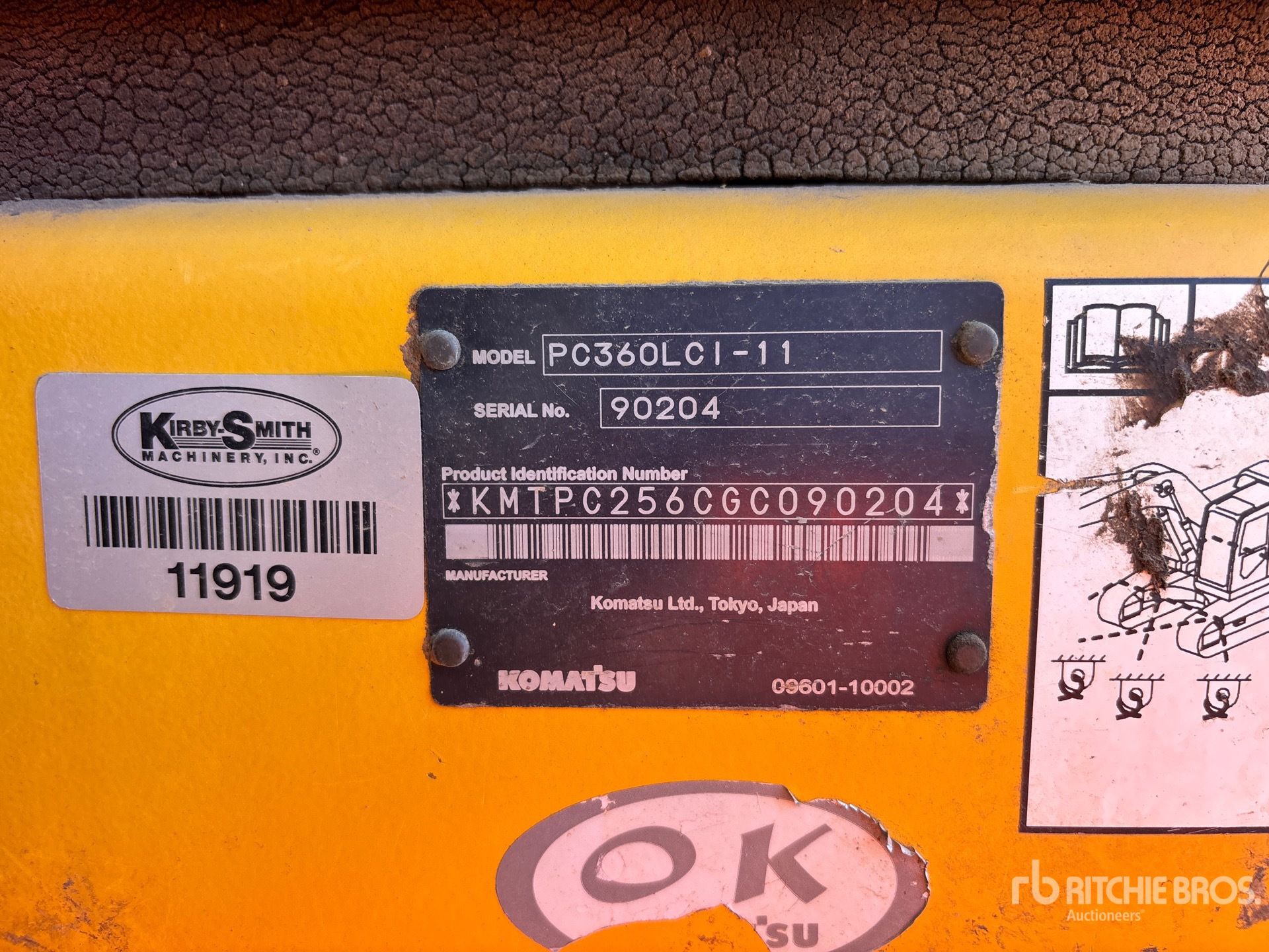 2017 Komatsu PC360LC-11
