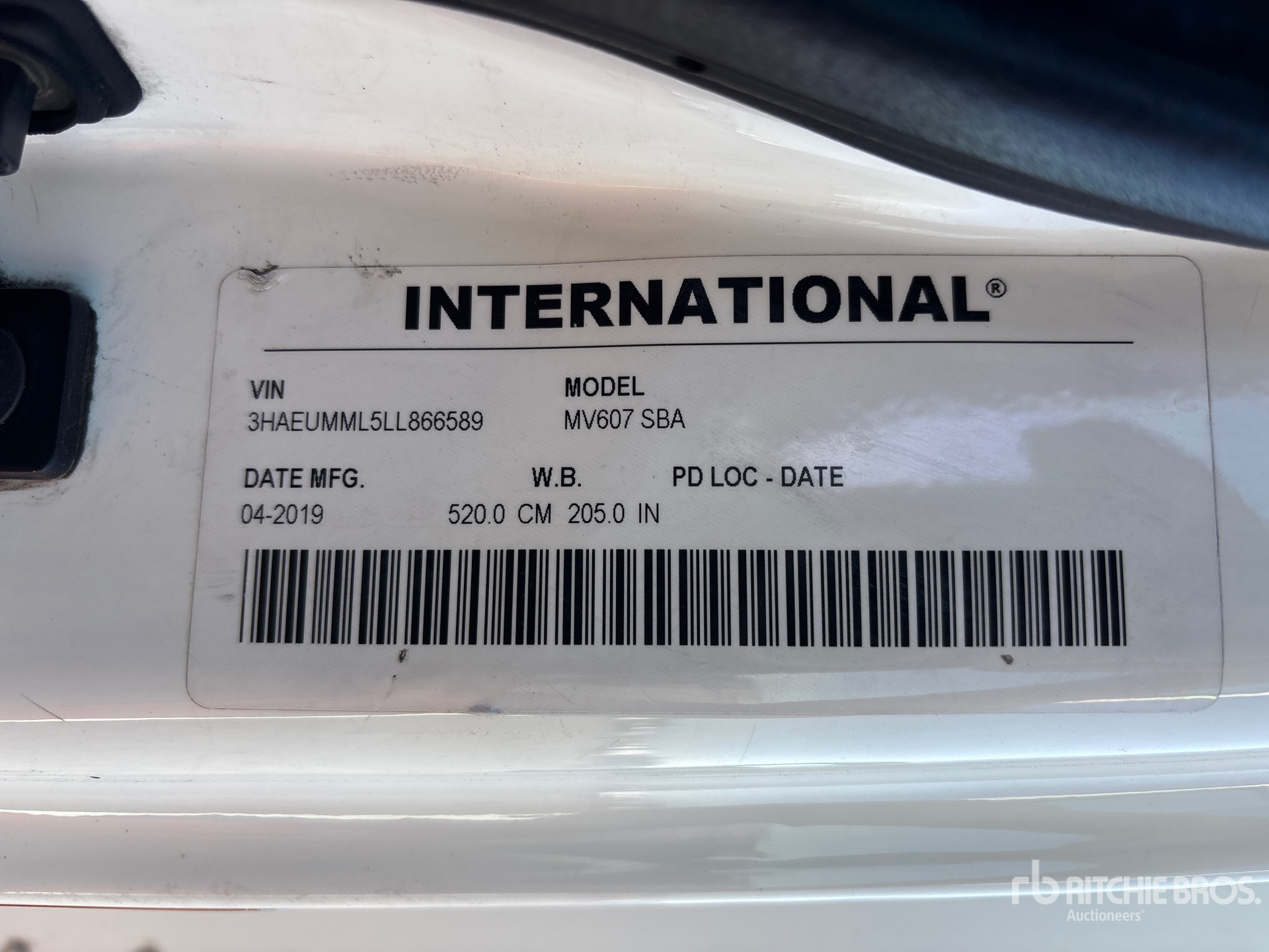 2020 International MV607