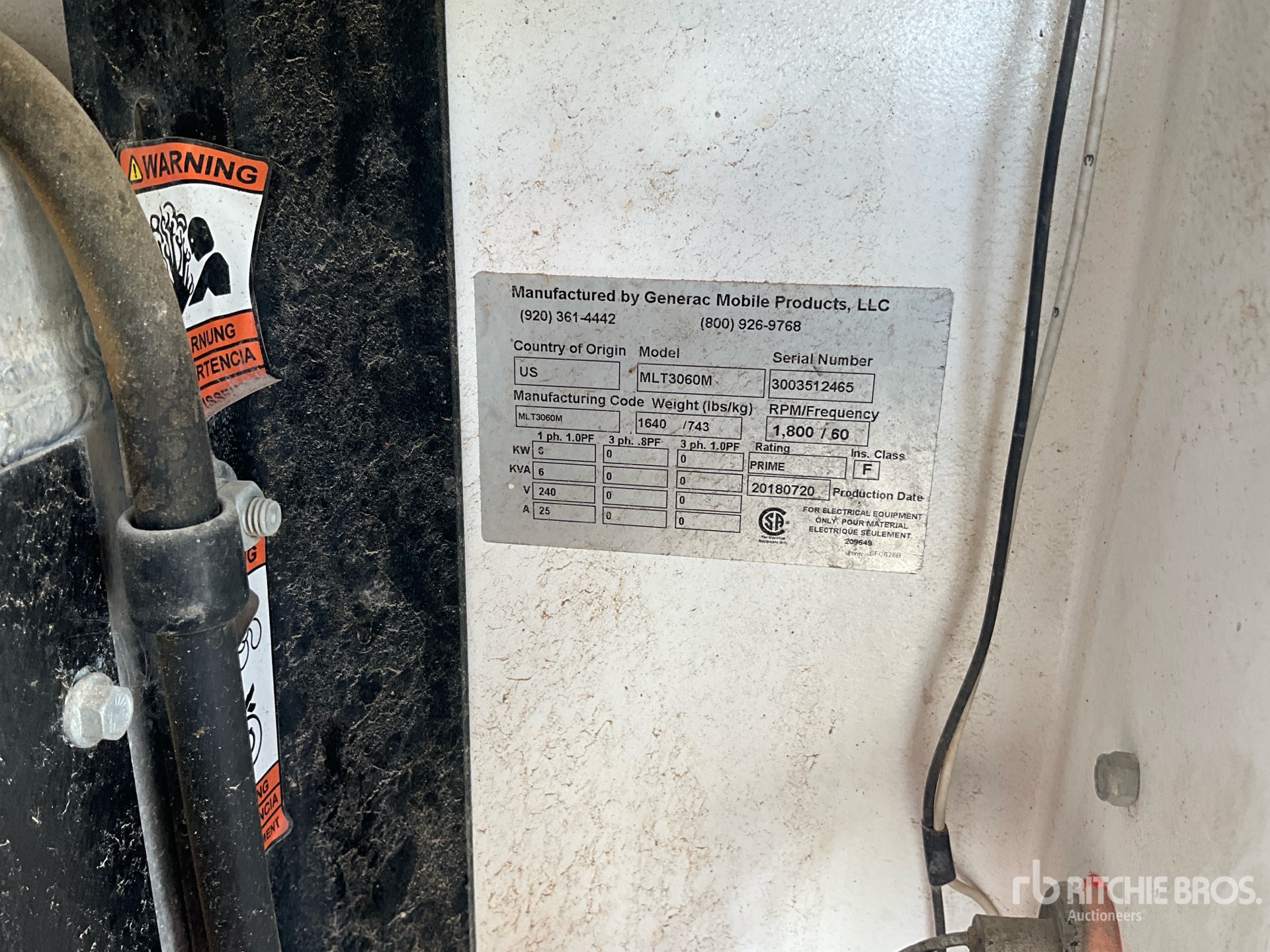 2018 Generac MLT3060M