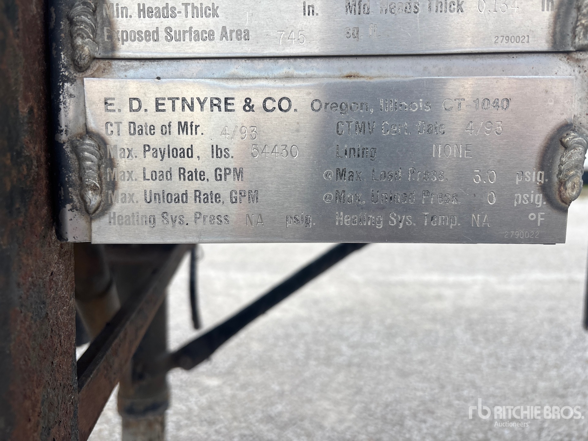 1993 Etnyre 6750 gal T/A