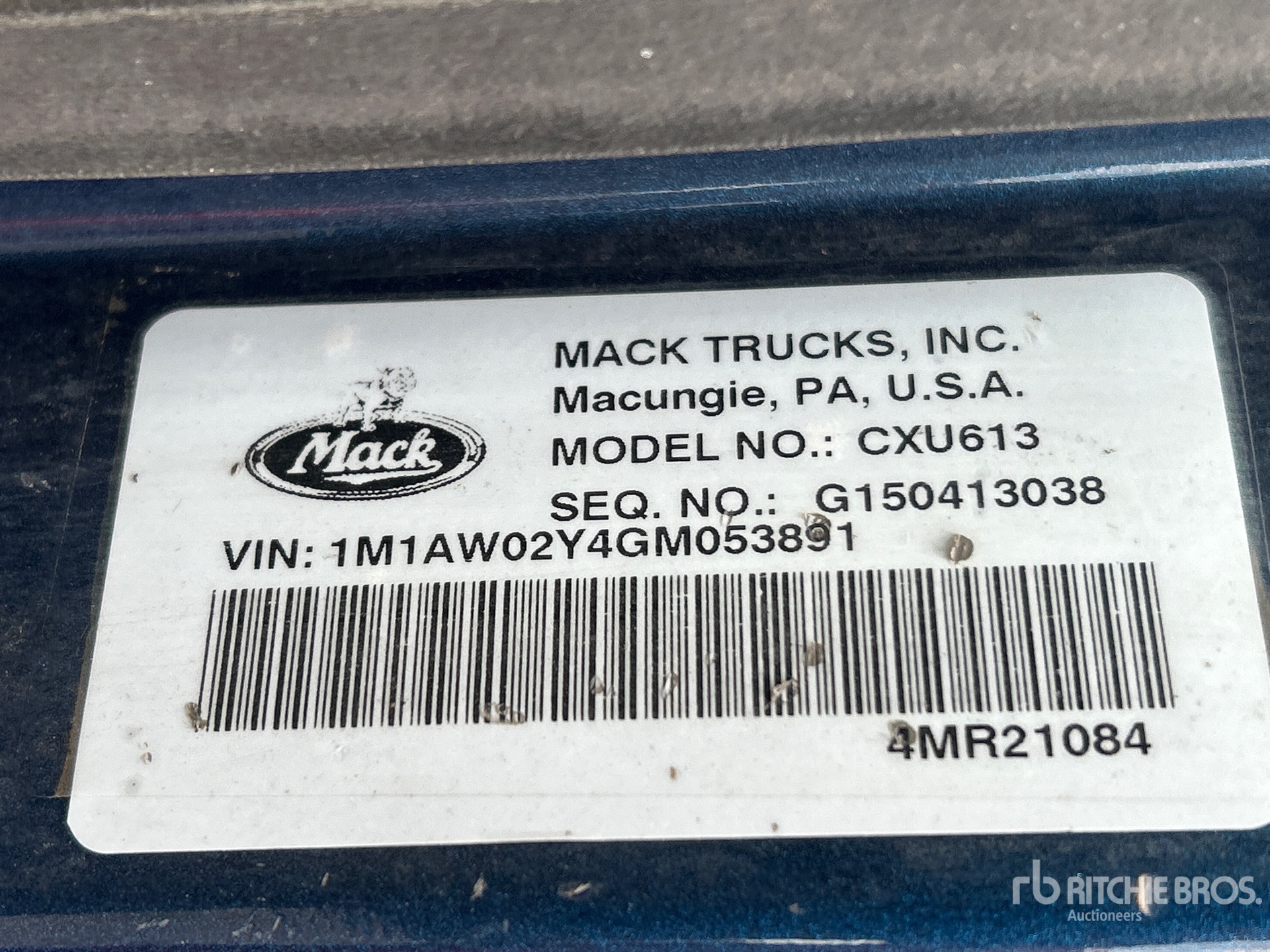 2016 Mack CXU613