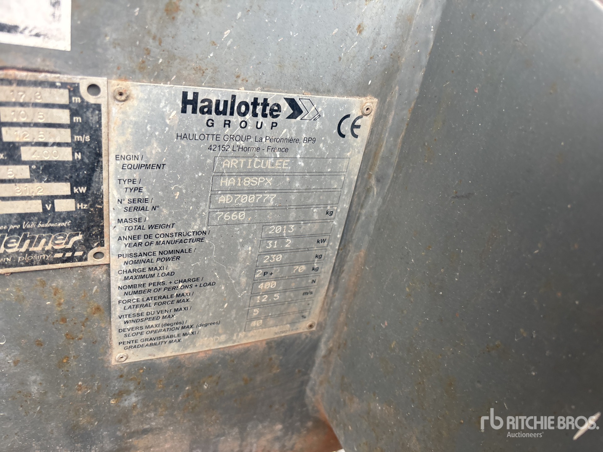 2013 Haulotte HA18SPX