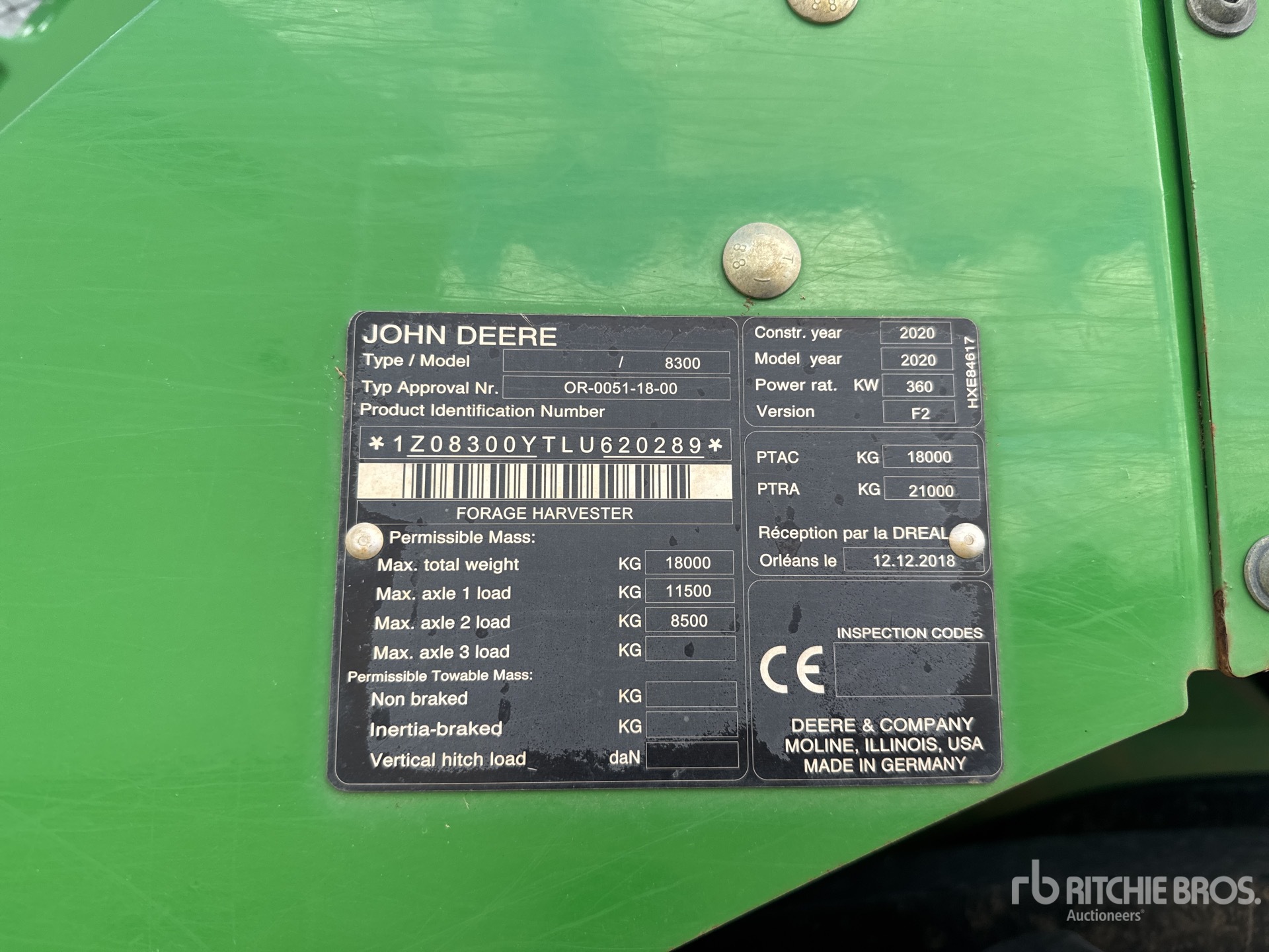 2020 John Deere 8300
