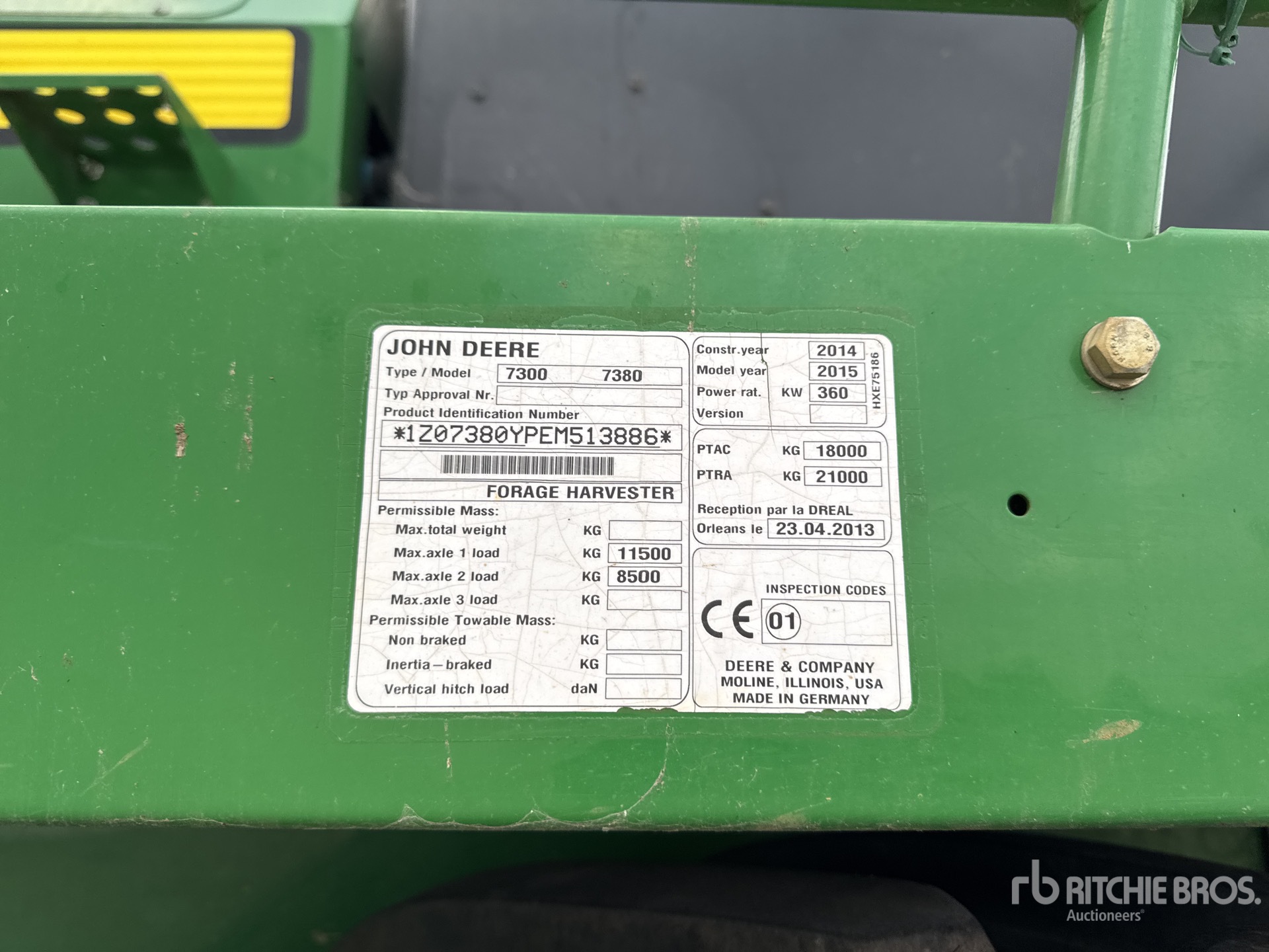 2014 John Deere 7380I