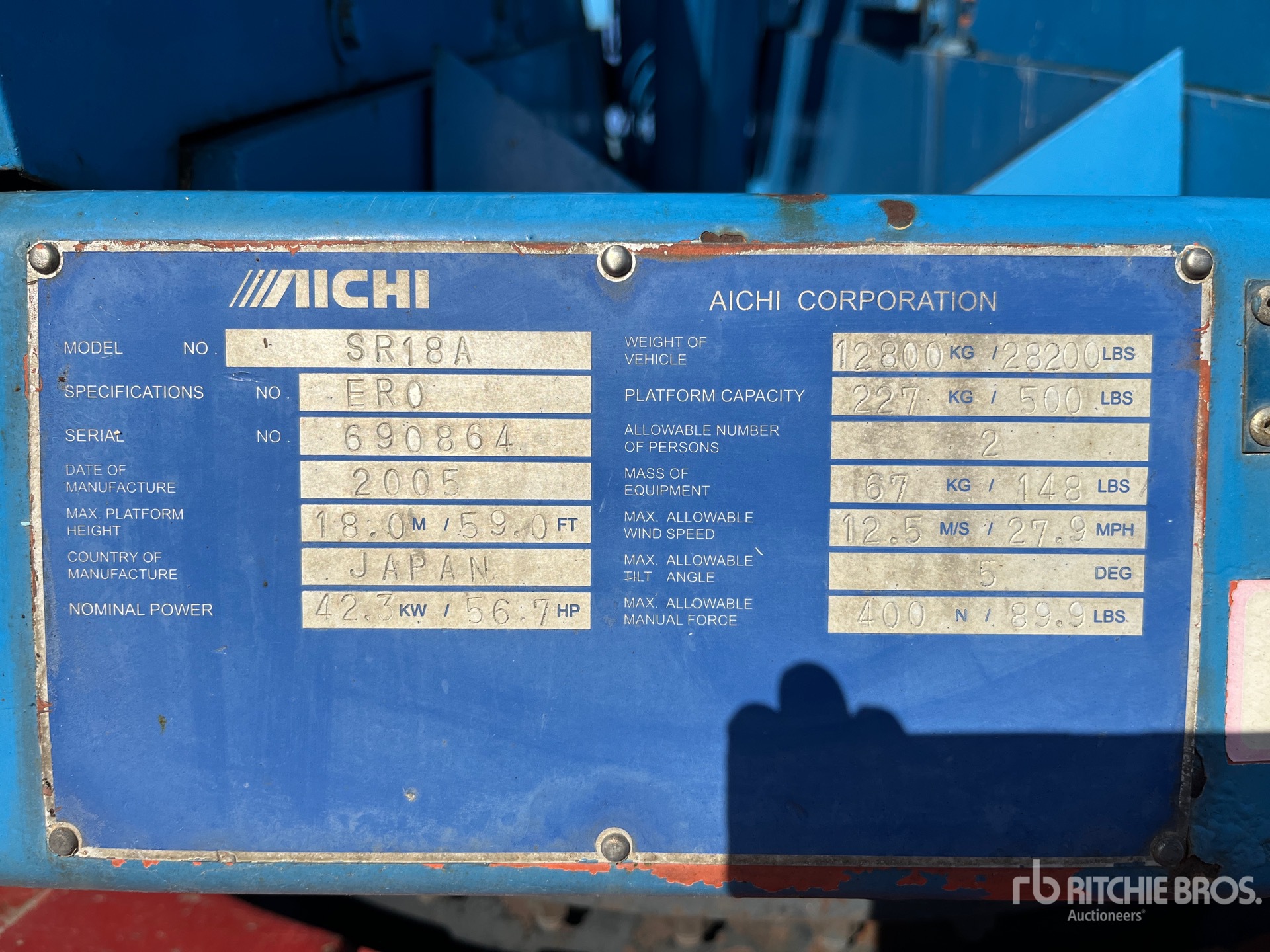 2005 Aichi SR18A