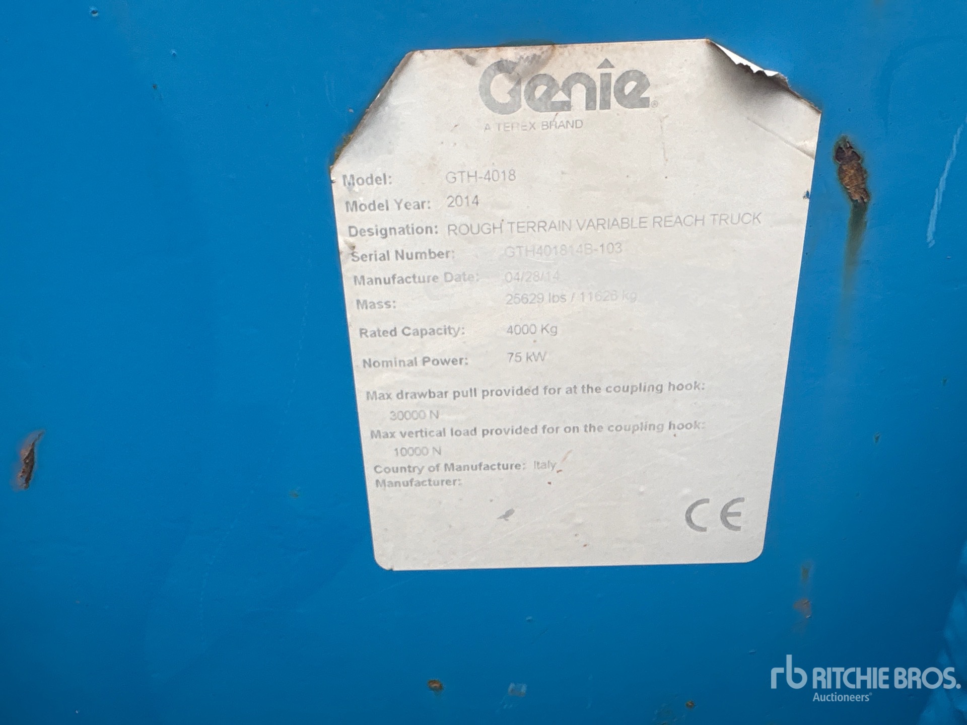 2014 Genie GTH-4018