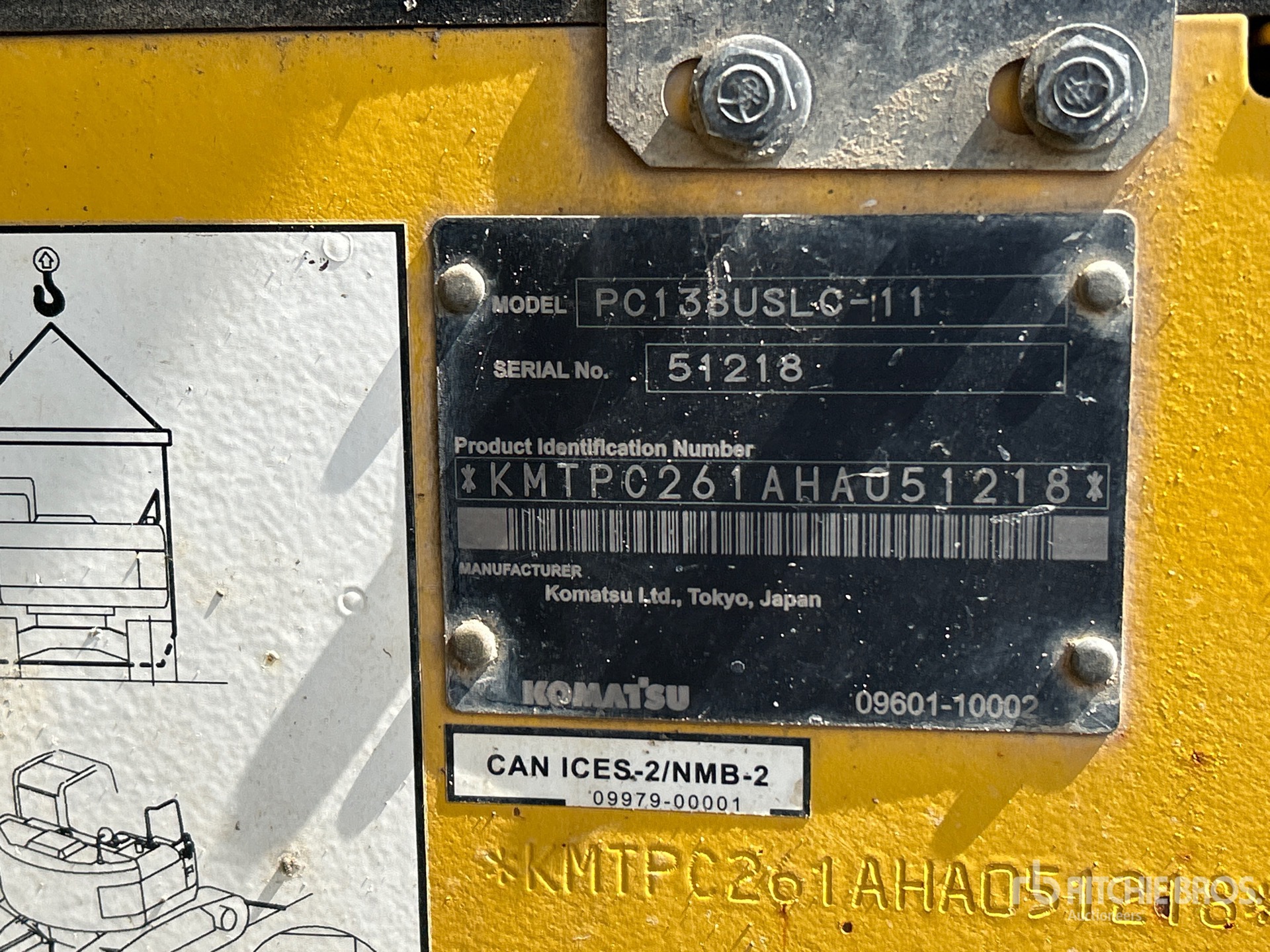 2018 Komatsu PC138USLC-11