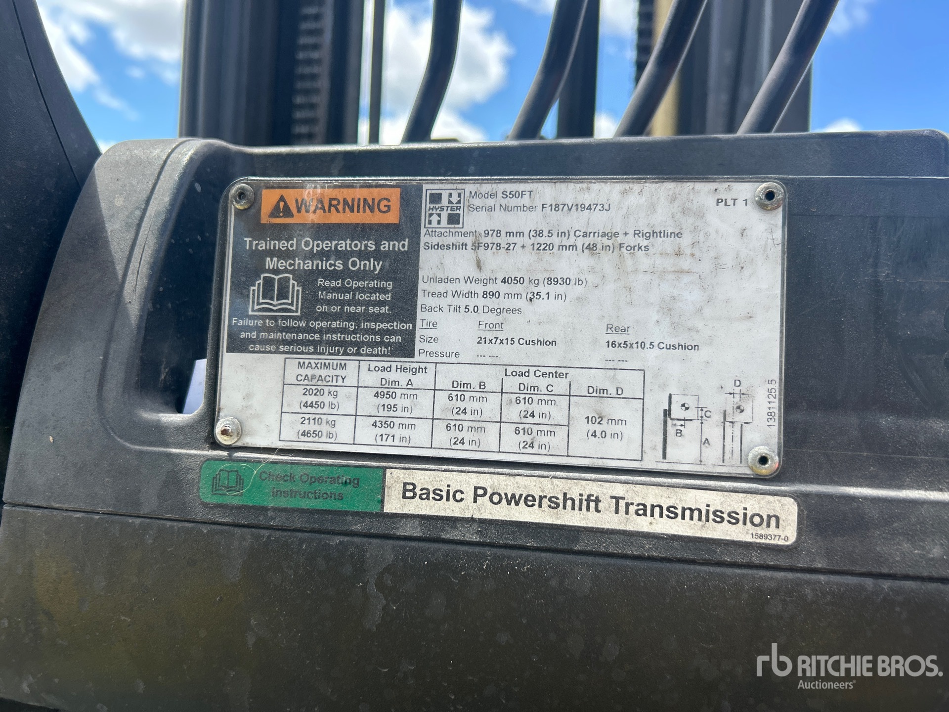 2011 Hyster S50FT