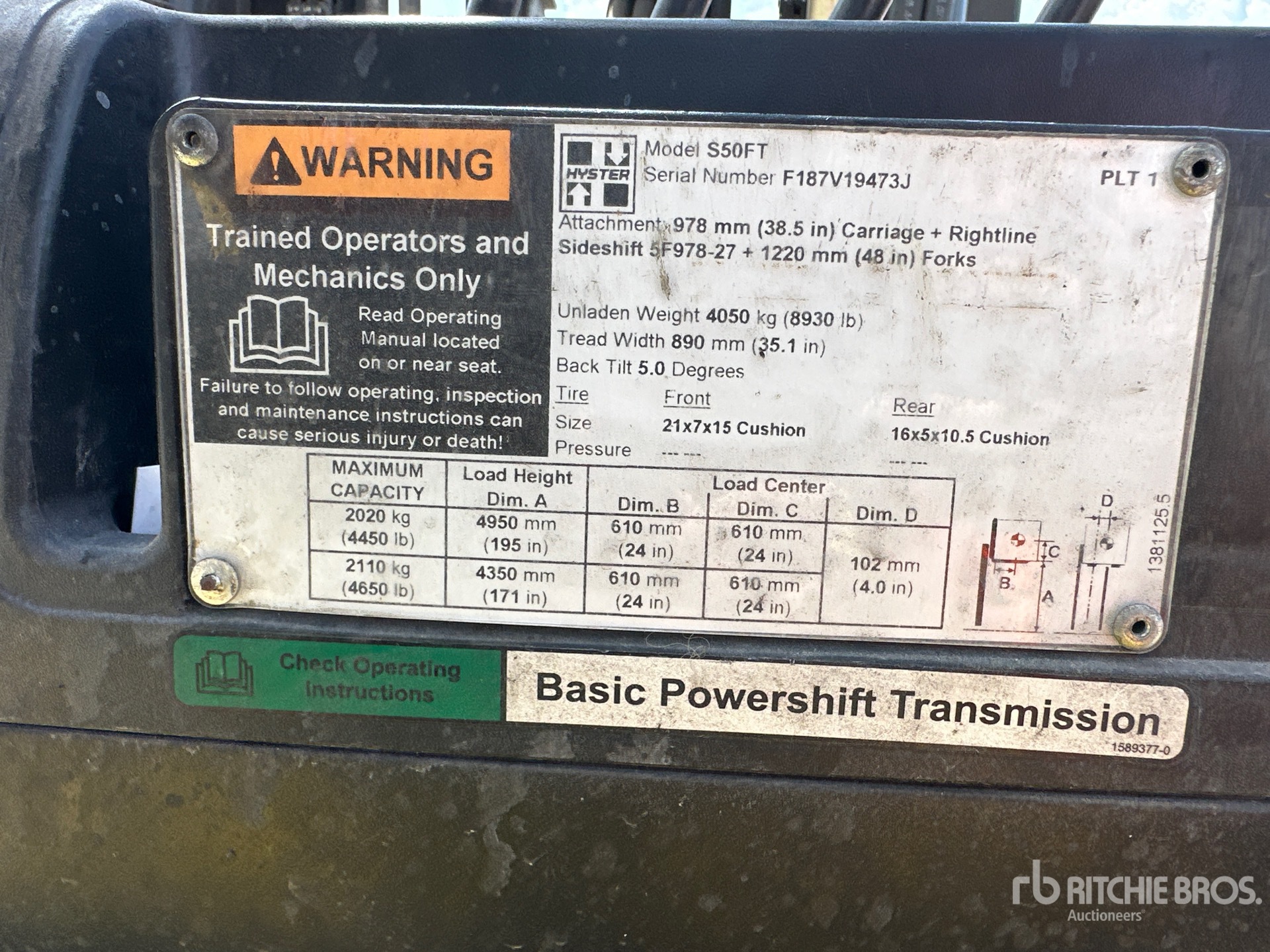 2011 Hyster S50FT