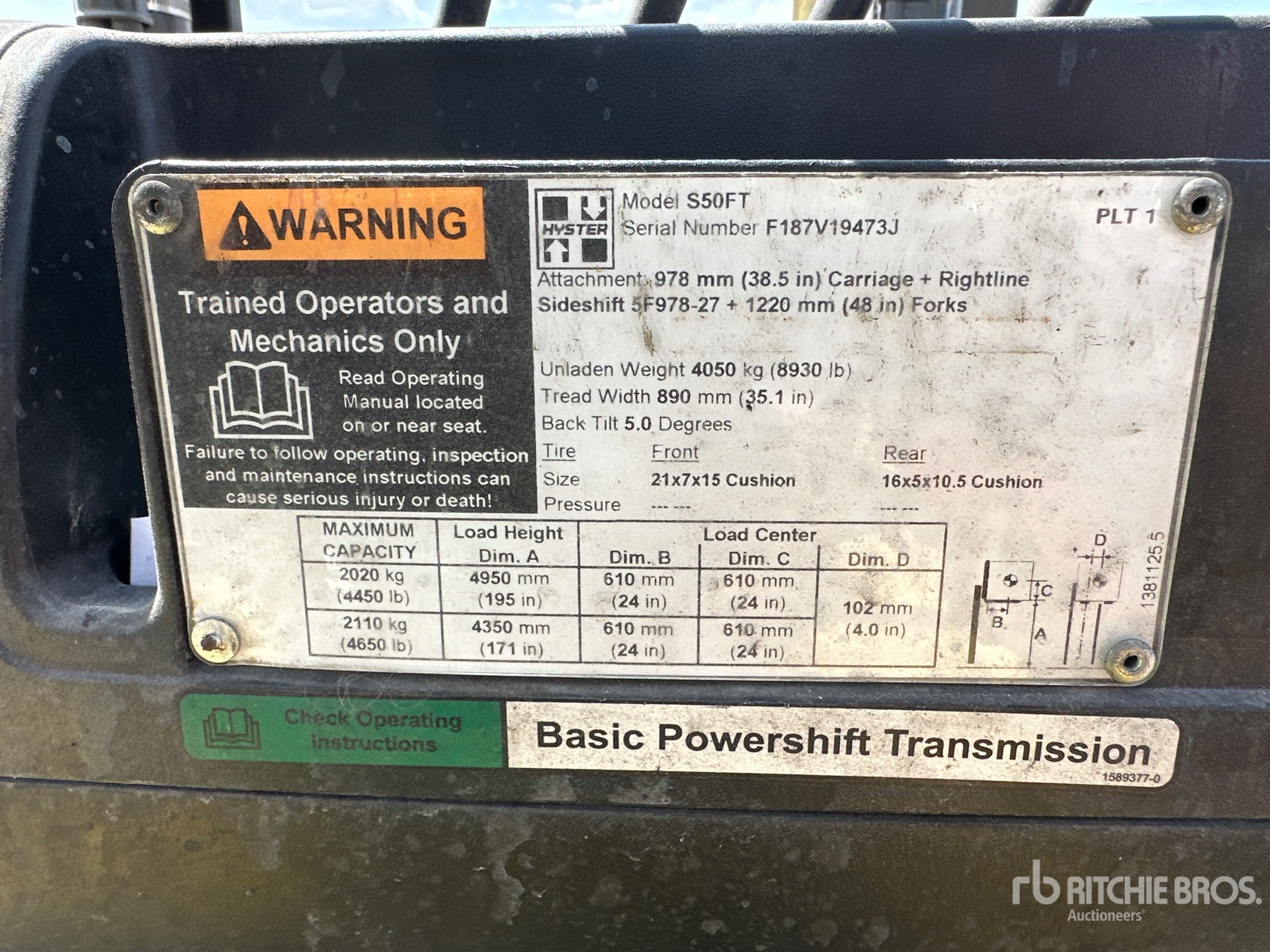 2011 Hyster S50FT
