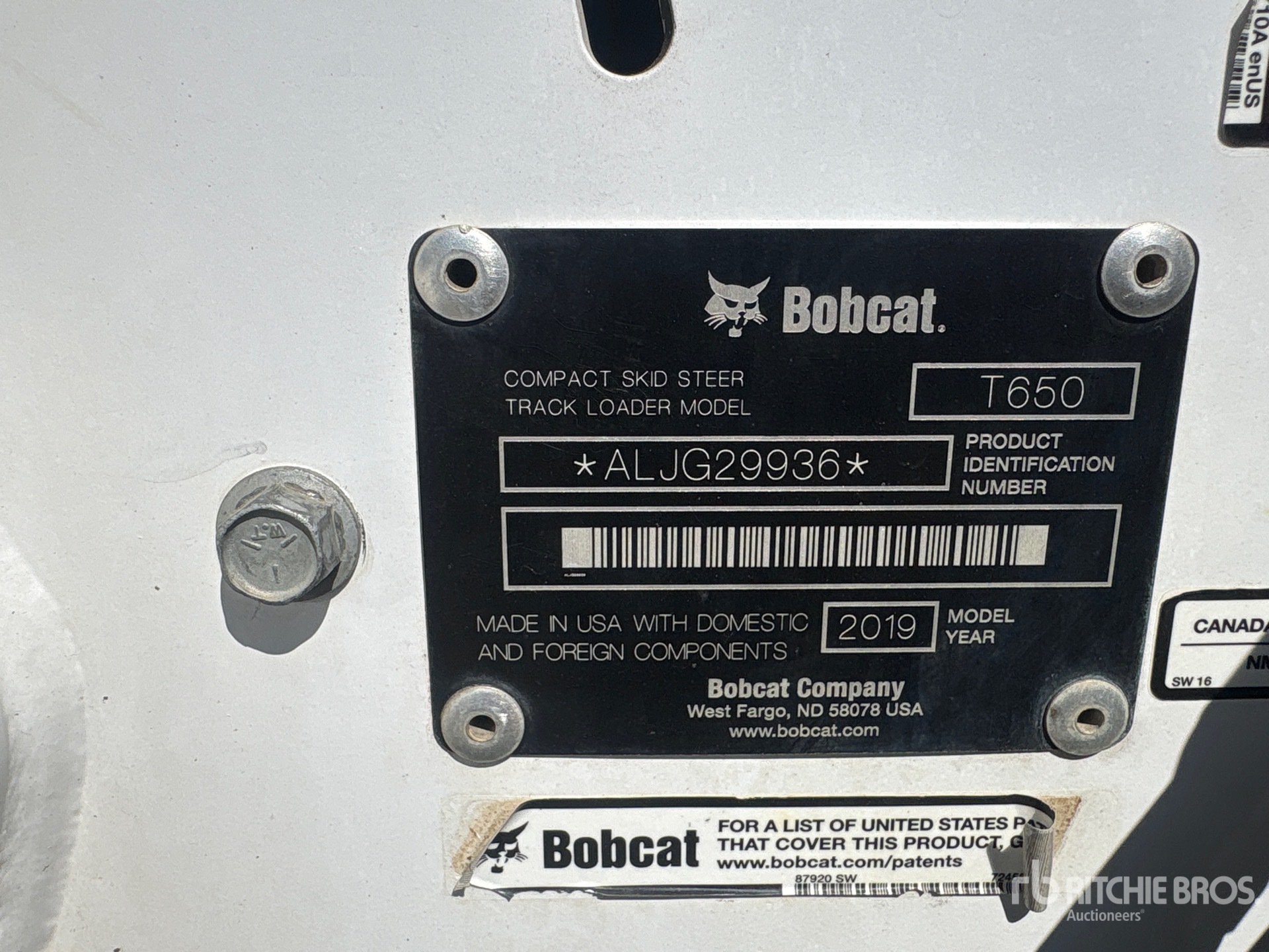 2019 Bobcat T650