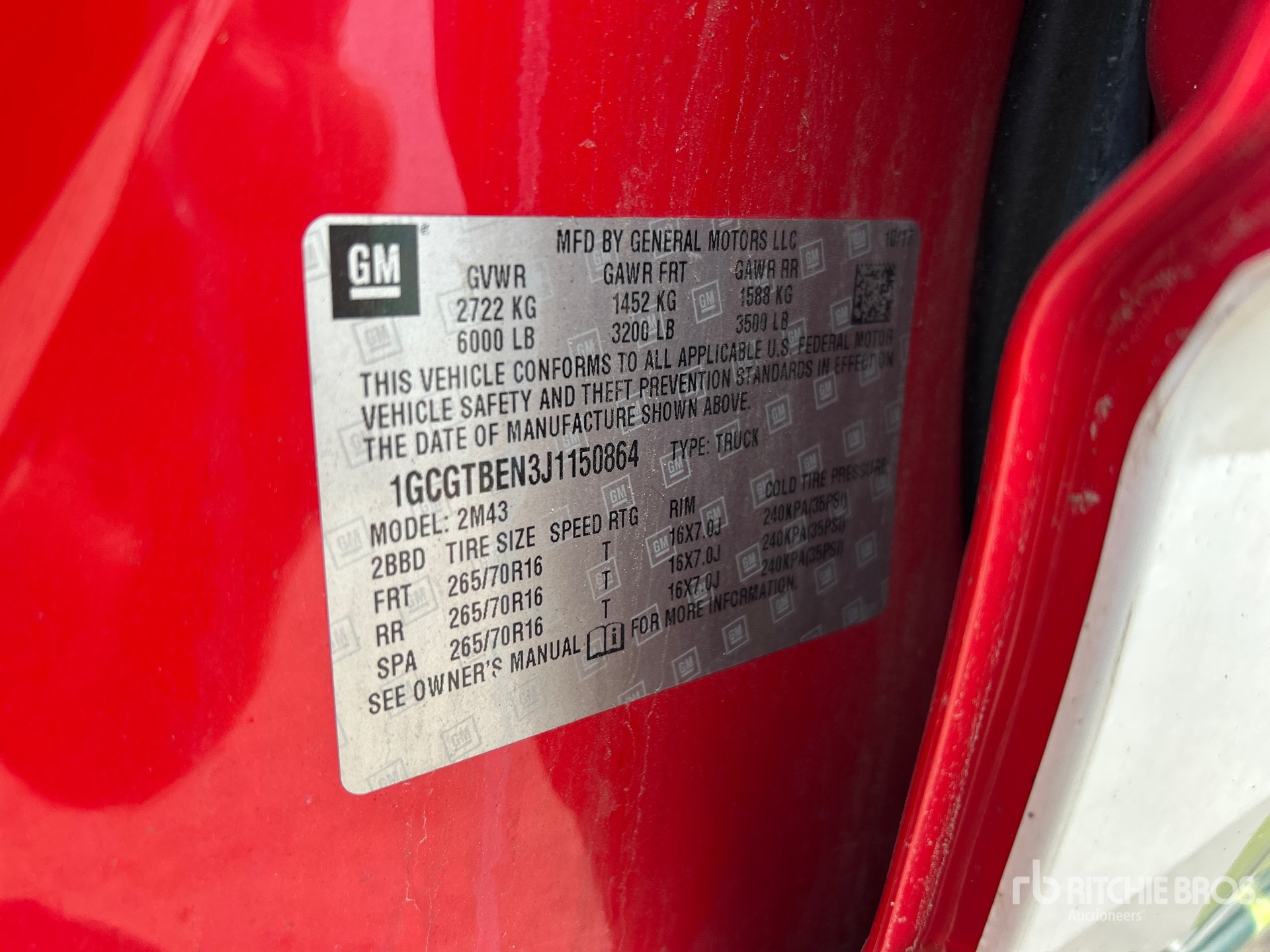 2018 Chevrolet COLORADO