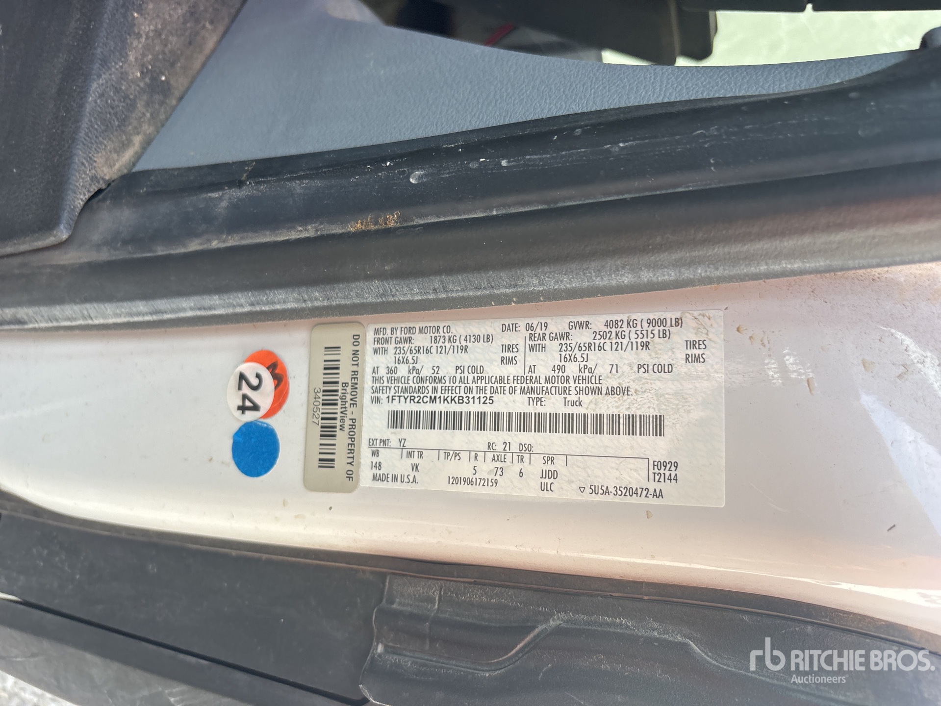 2019 Ford TRANSIT 250