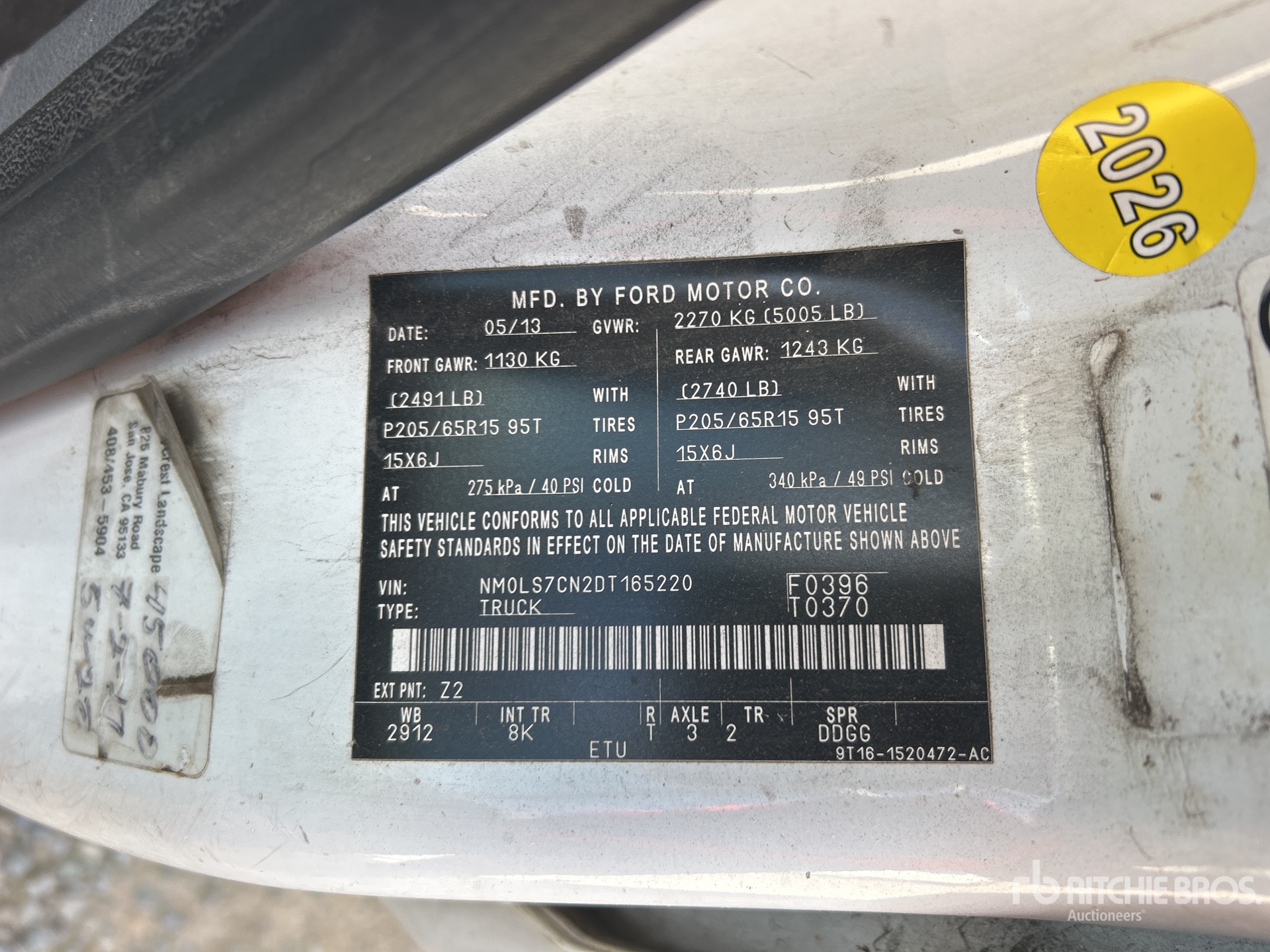 2013 Ford TRANSIT CONNECT