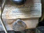 Engine with Emission Label