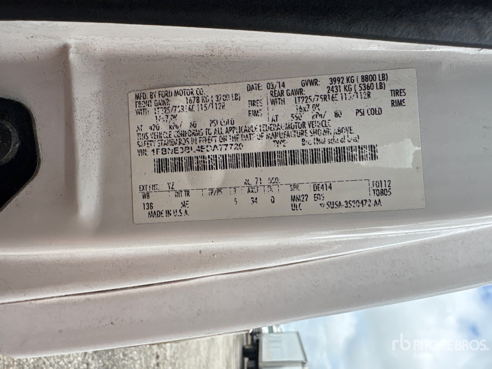 2014 Ford E-350