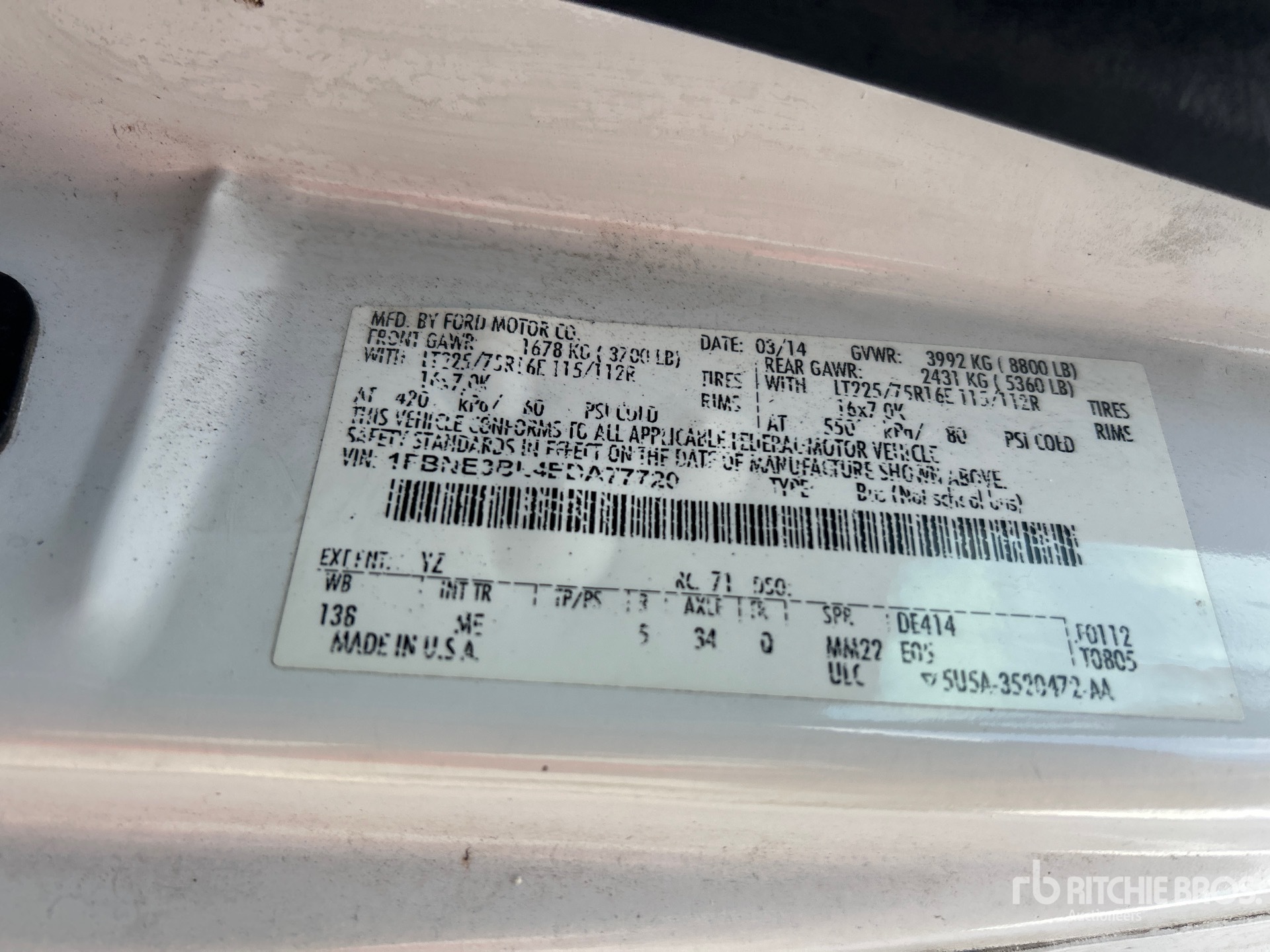 2014 Ford E-350