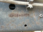 General Appearance with Frame Stamp Serial Number/VIN Photo