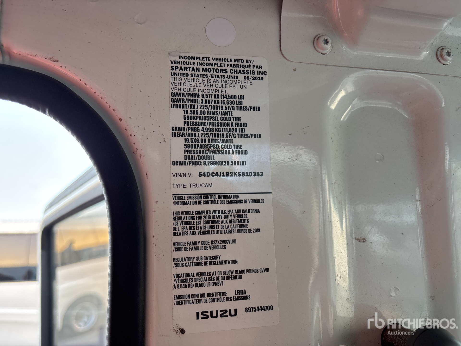 2019 Isuzu NPR HD