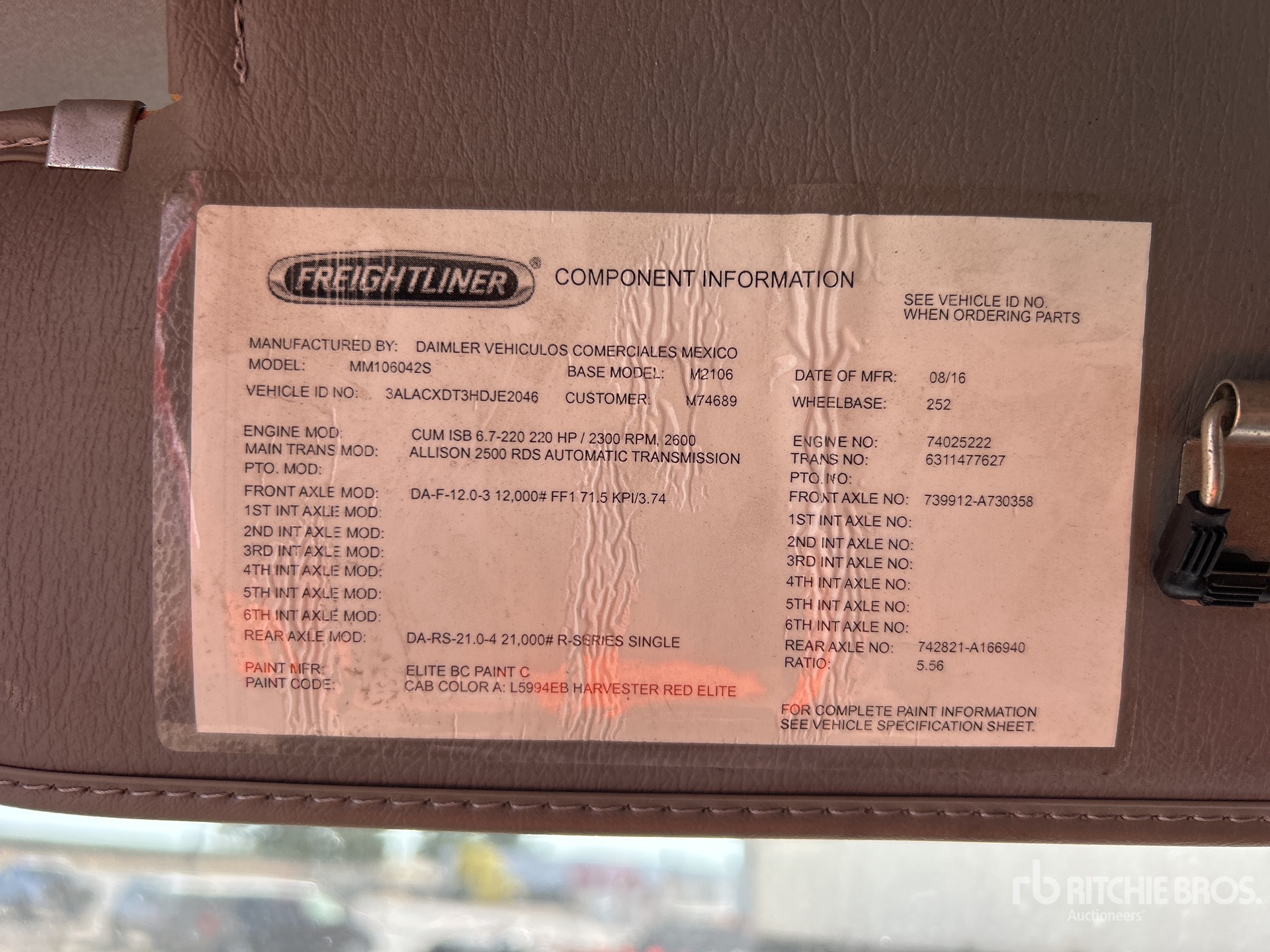 2017 Freightliner M2 106