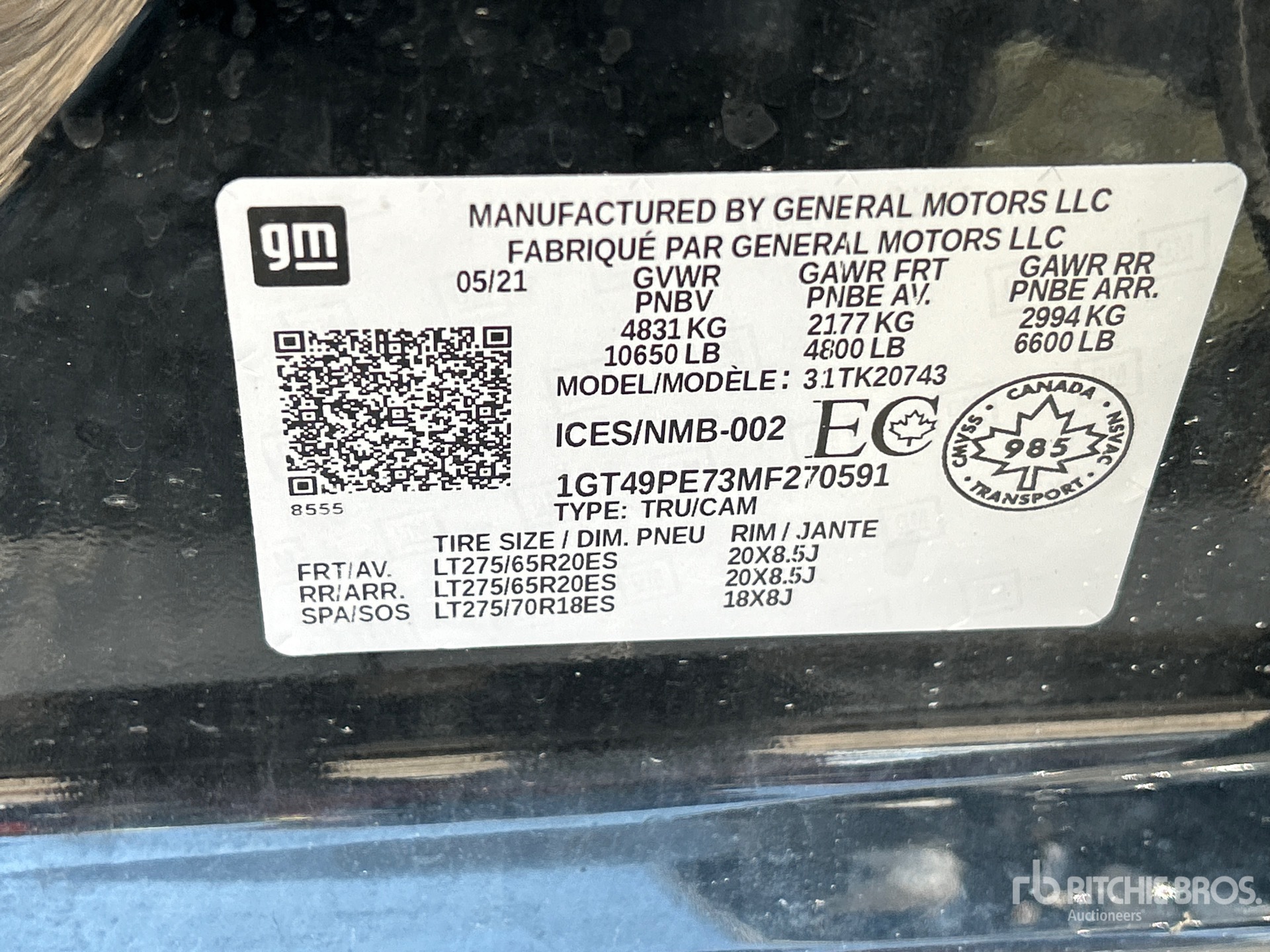 2021 GMC SIERRA 2500