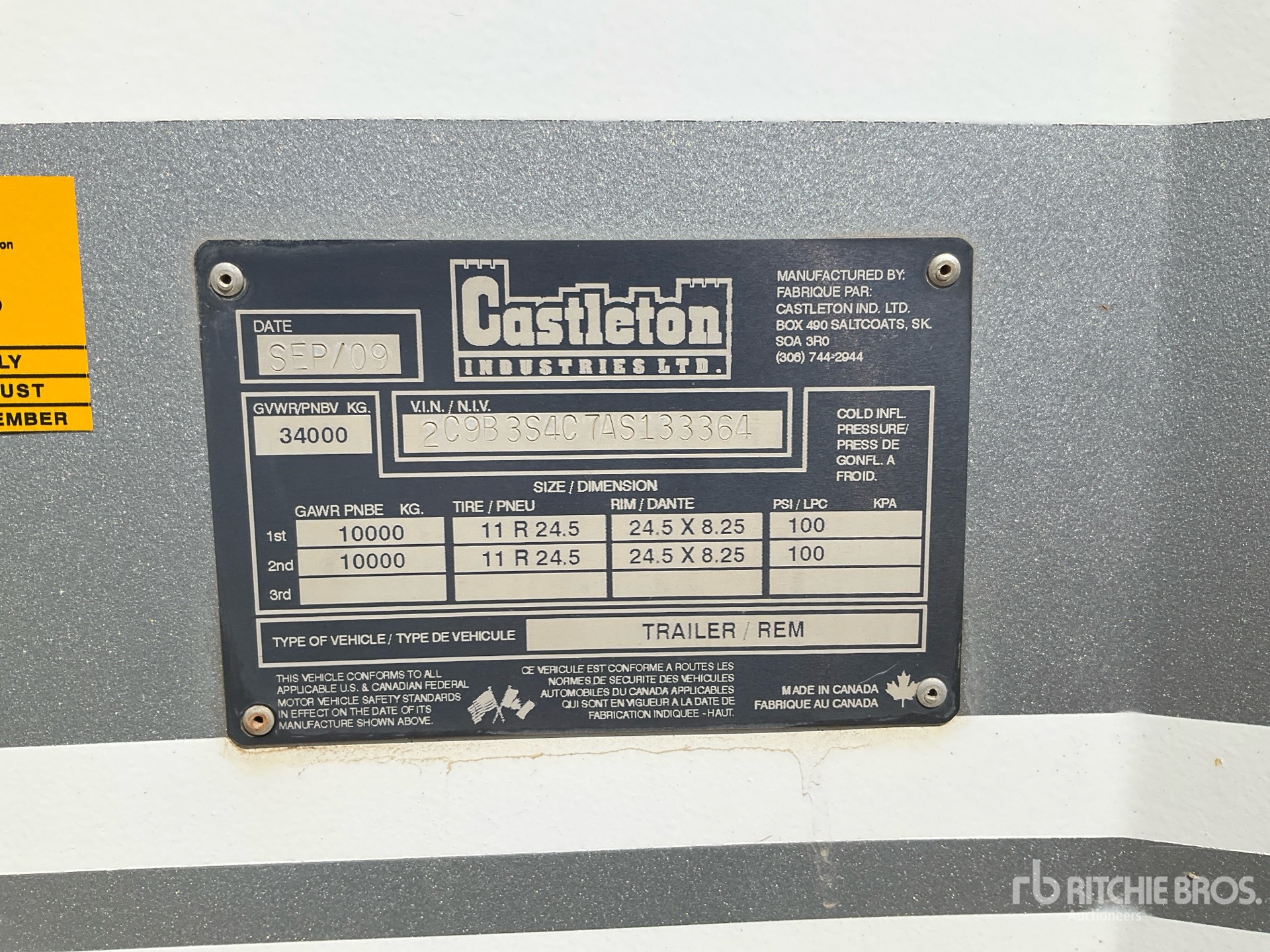 2010 Castleton 40 ft T/A