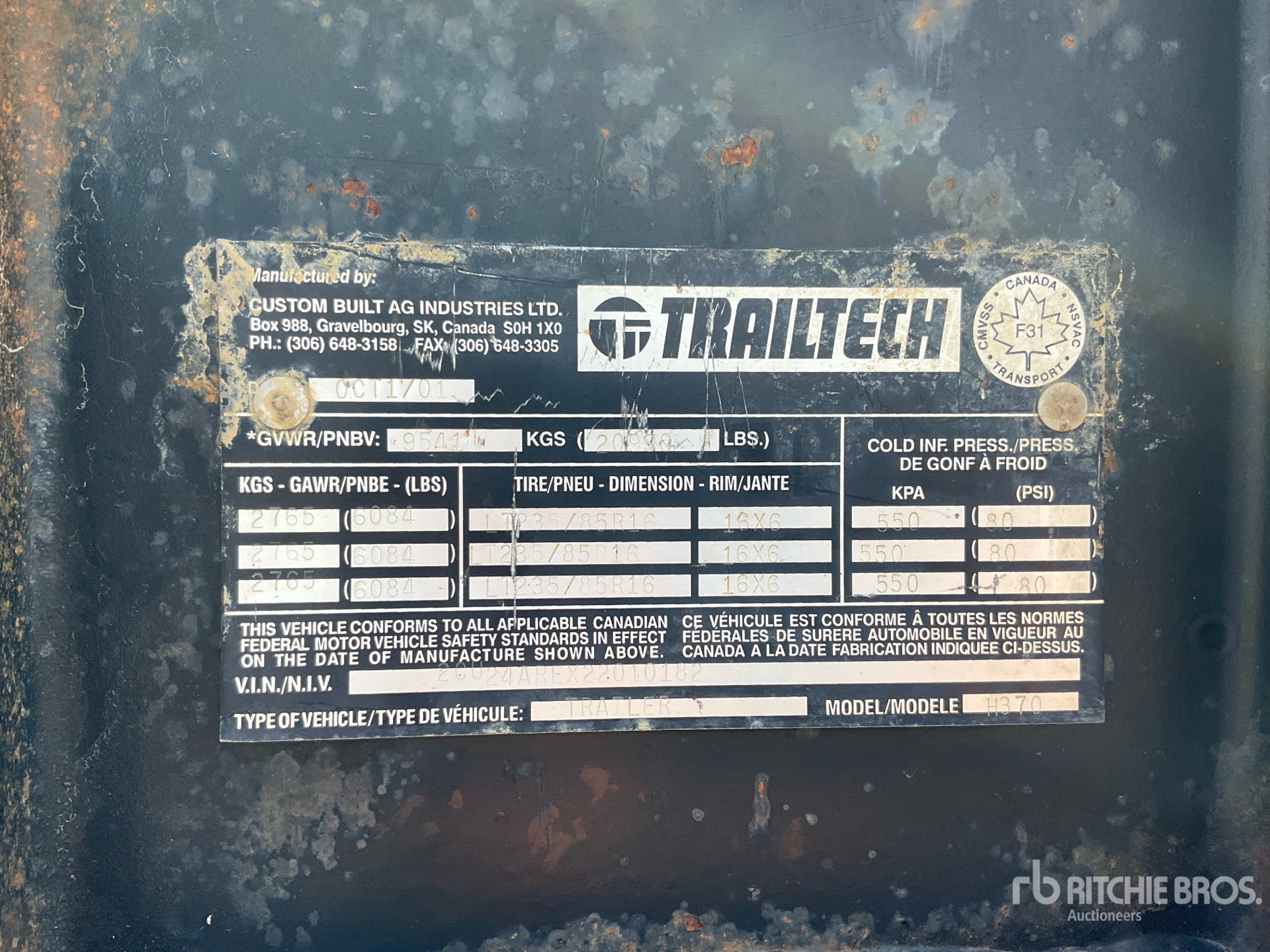2002 Trailtech H370