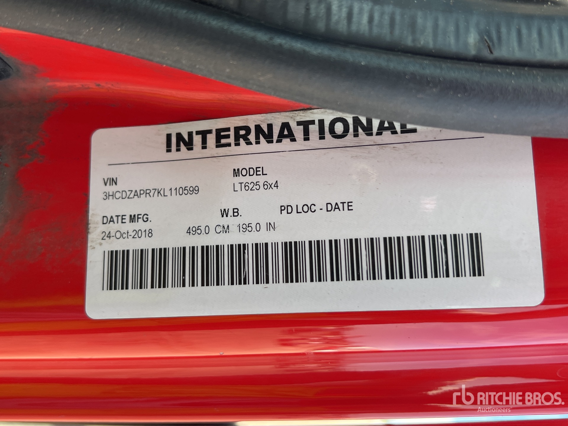 2019 International LT625