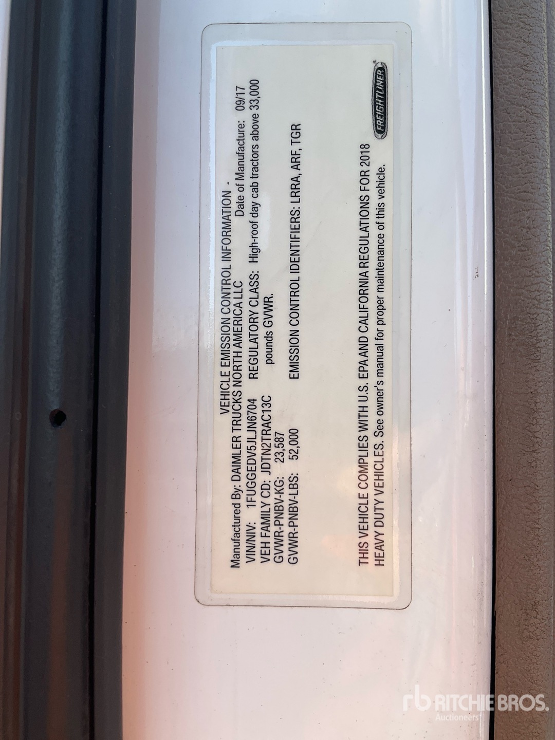 2018 Freightliner Cascadia 125
