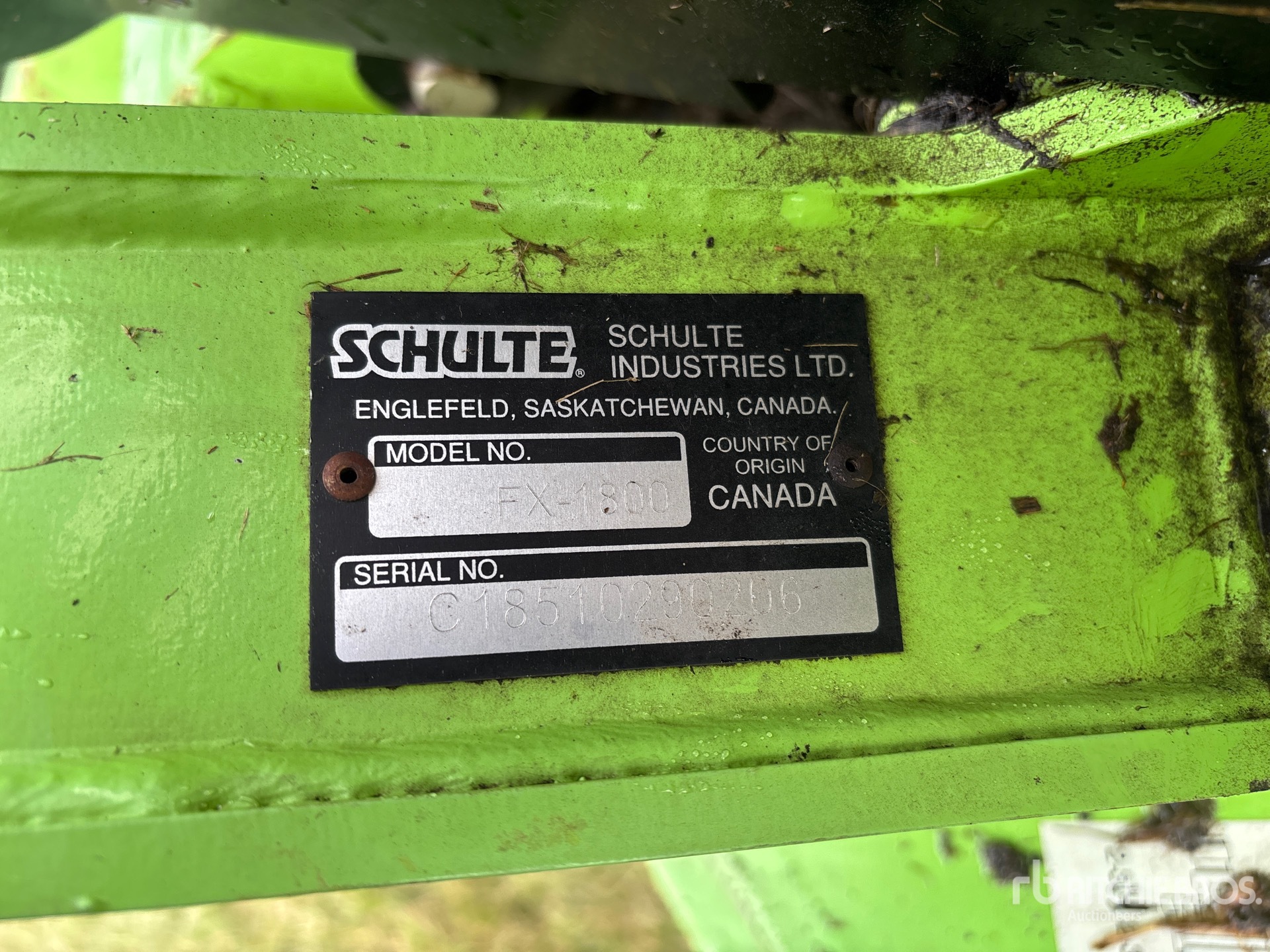 2012 Schulte FX1800
