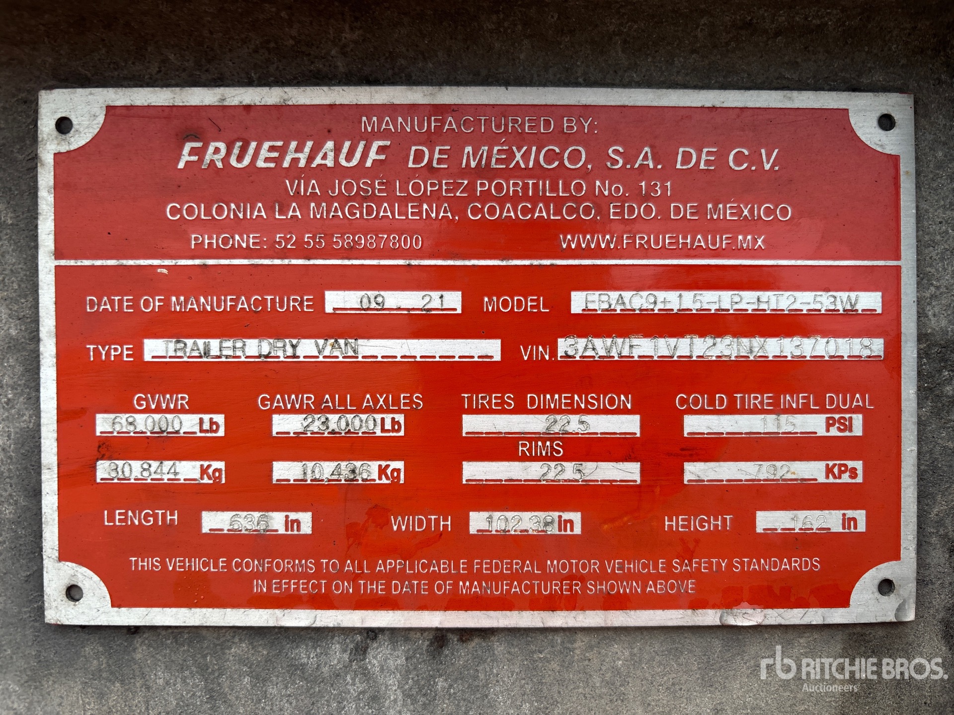 2022 Fruehauf EBAC9+15-IP-HT2