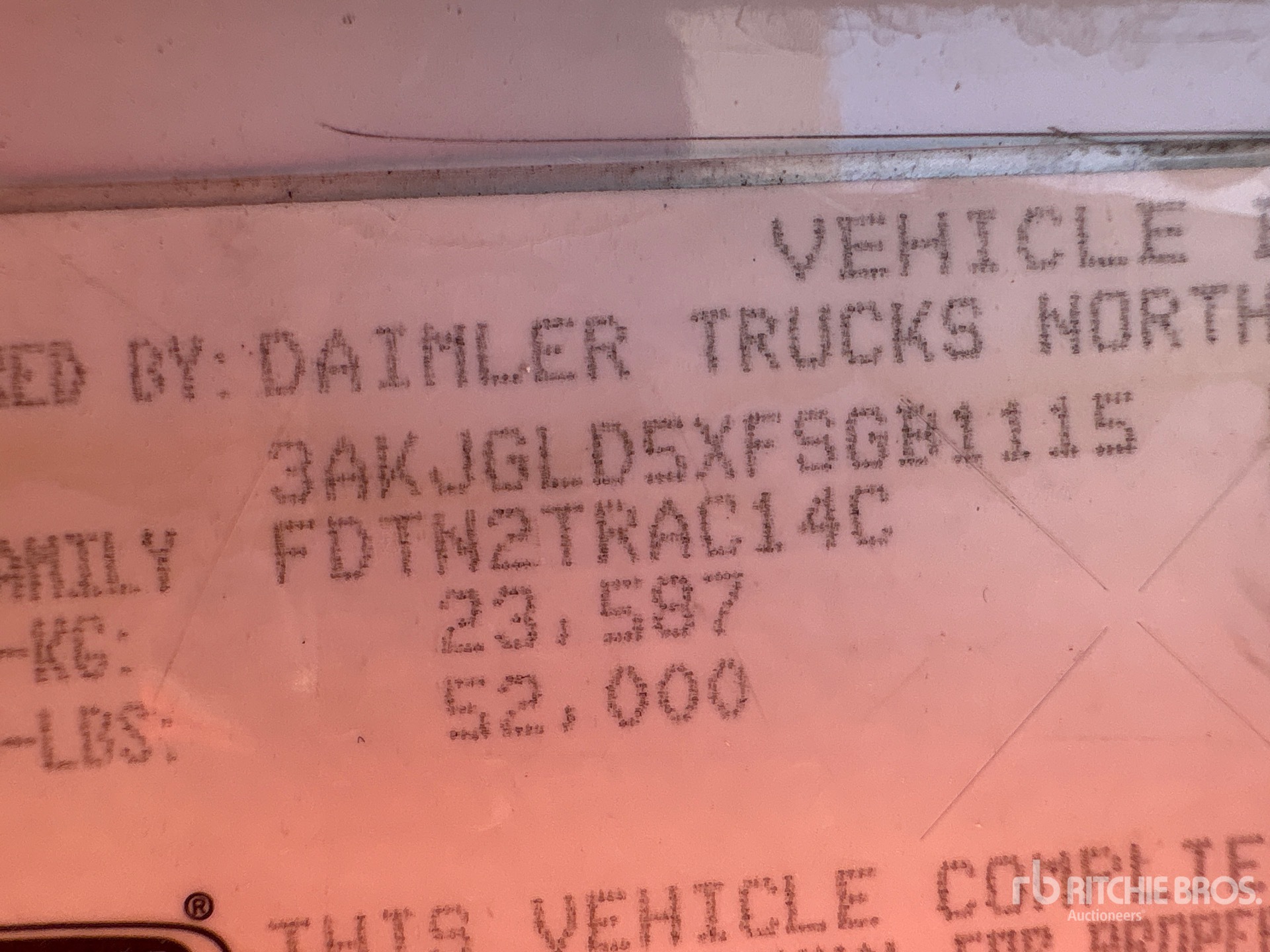 2015 Freightliner CASCADIA 125
