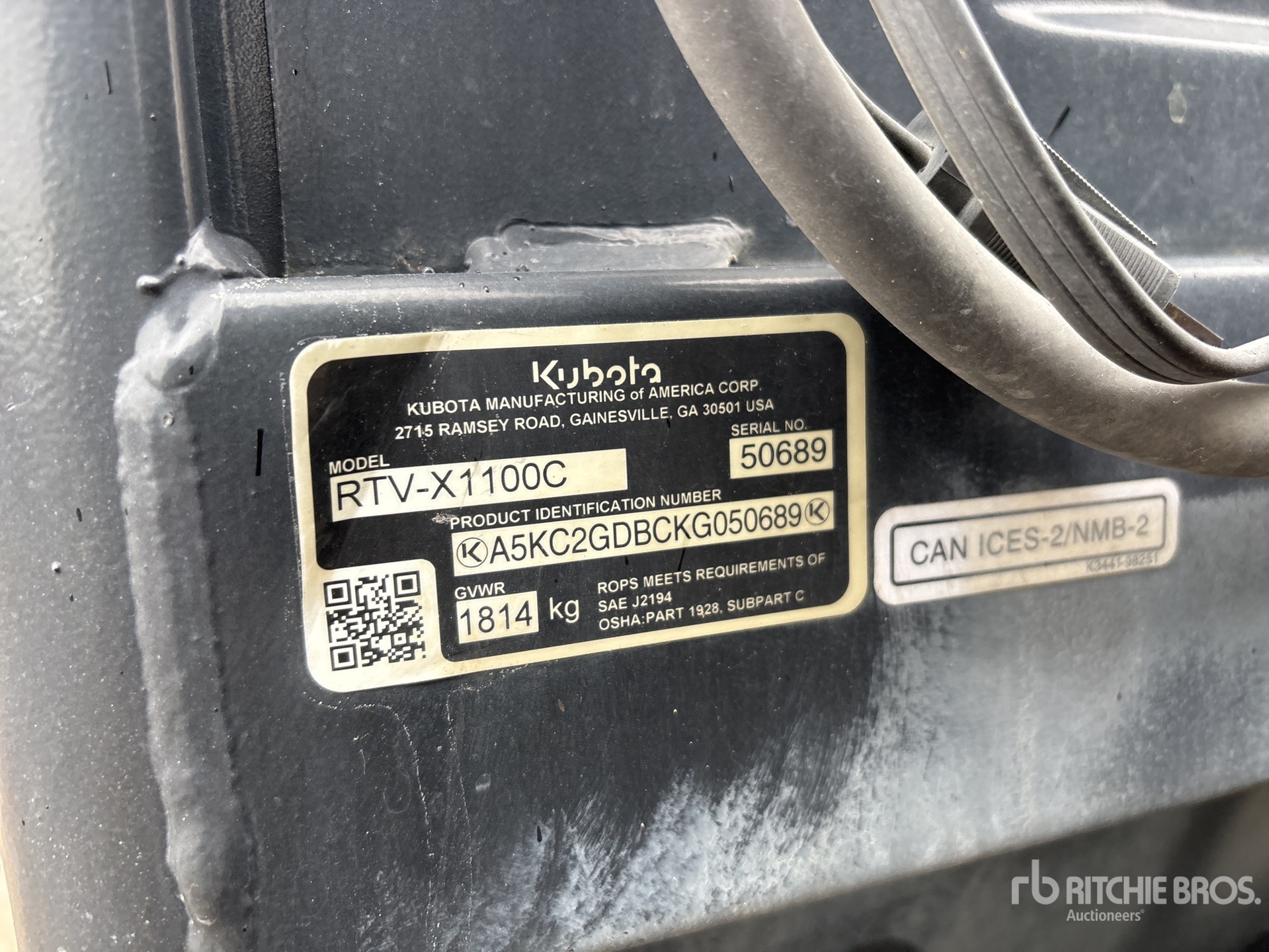 2019 Kubota RTV-X1100C