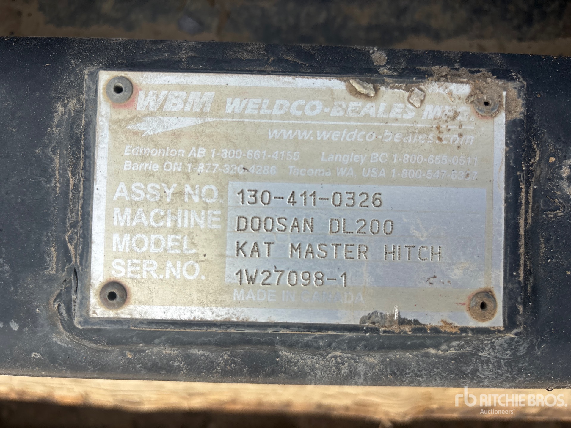 Wabash KAT Master Hitch - Fits Doosan  ...