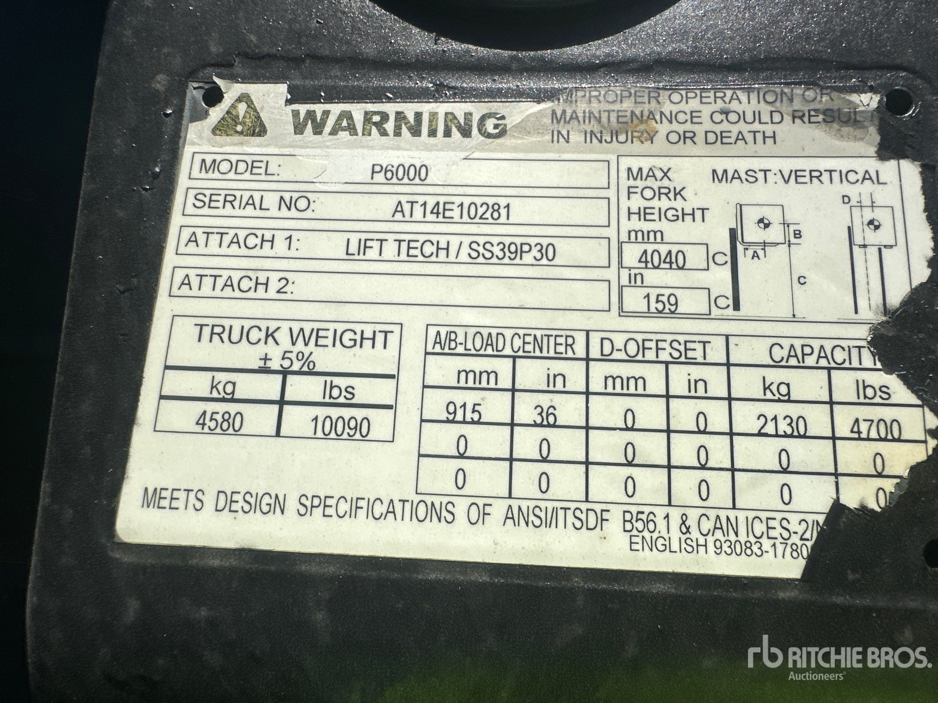2007 Caterpillar P6000