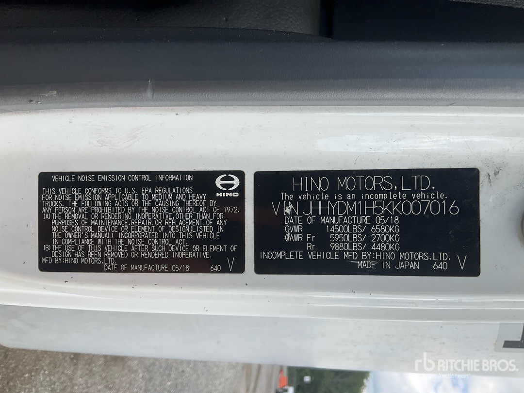 2019 Hino 155